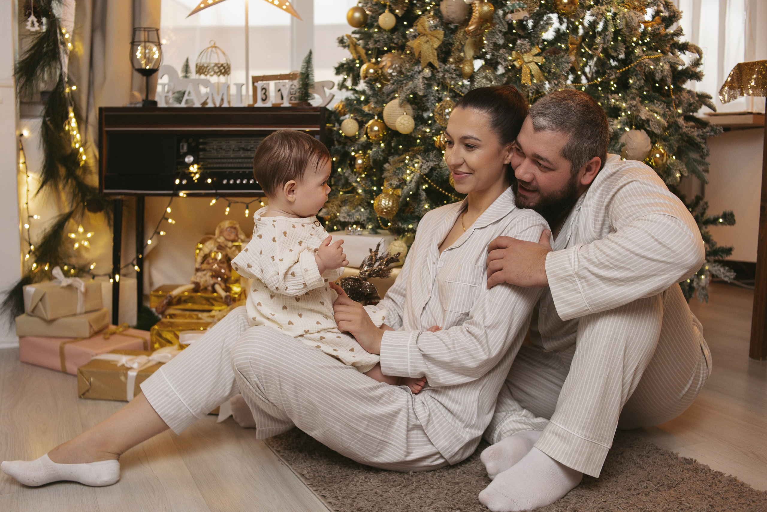 Ева и родители. Семейный фотограф Гульцовская Екатерина