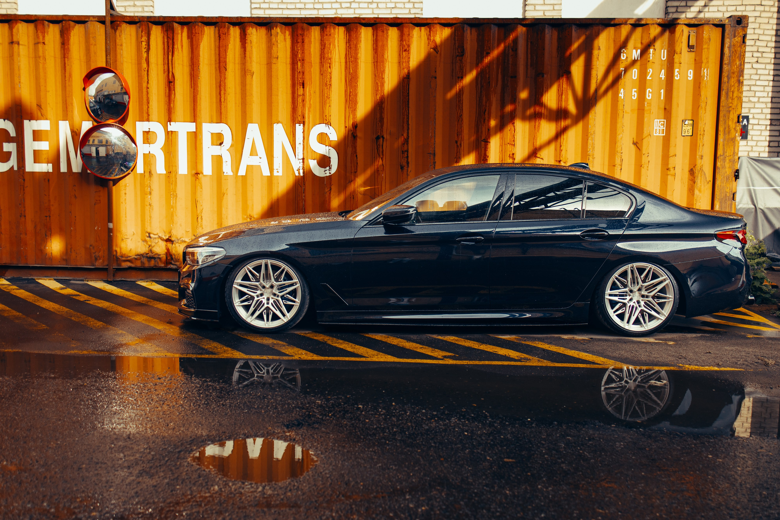 BMW 5 sunset shots. DeLorein