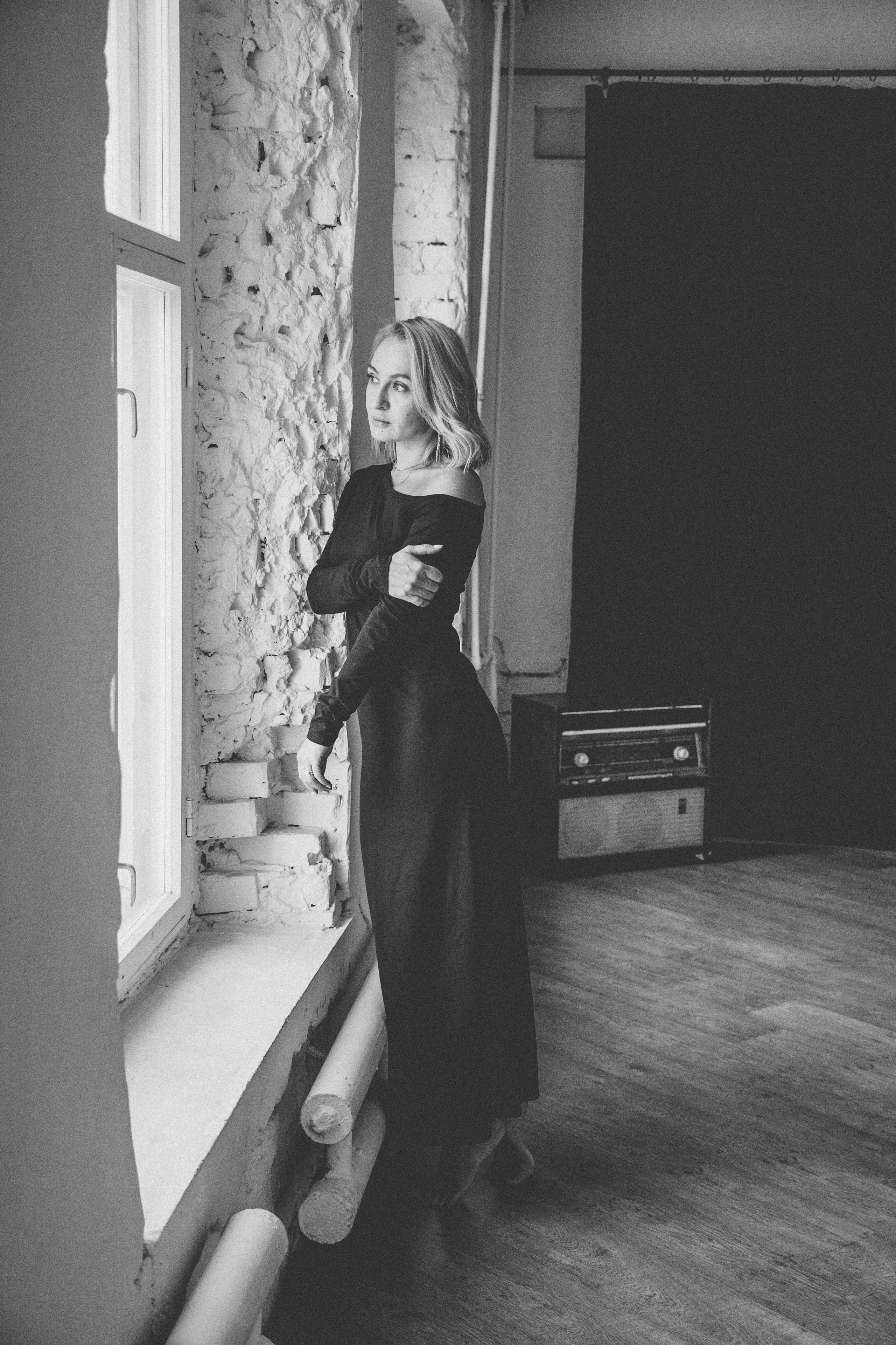 Женский портрет чб студия. Фотограф в Перми Гиренко Людмила