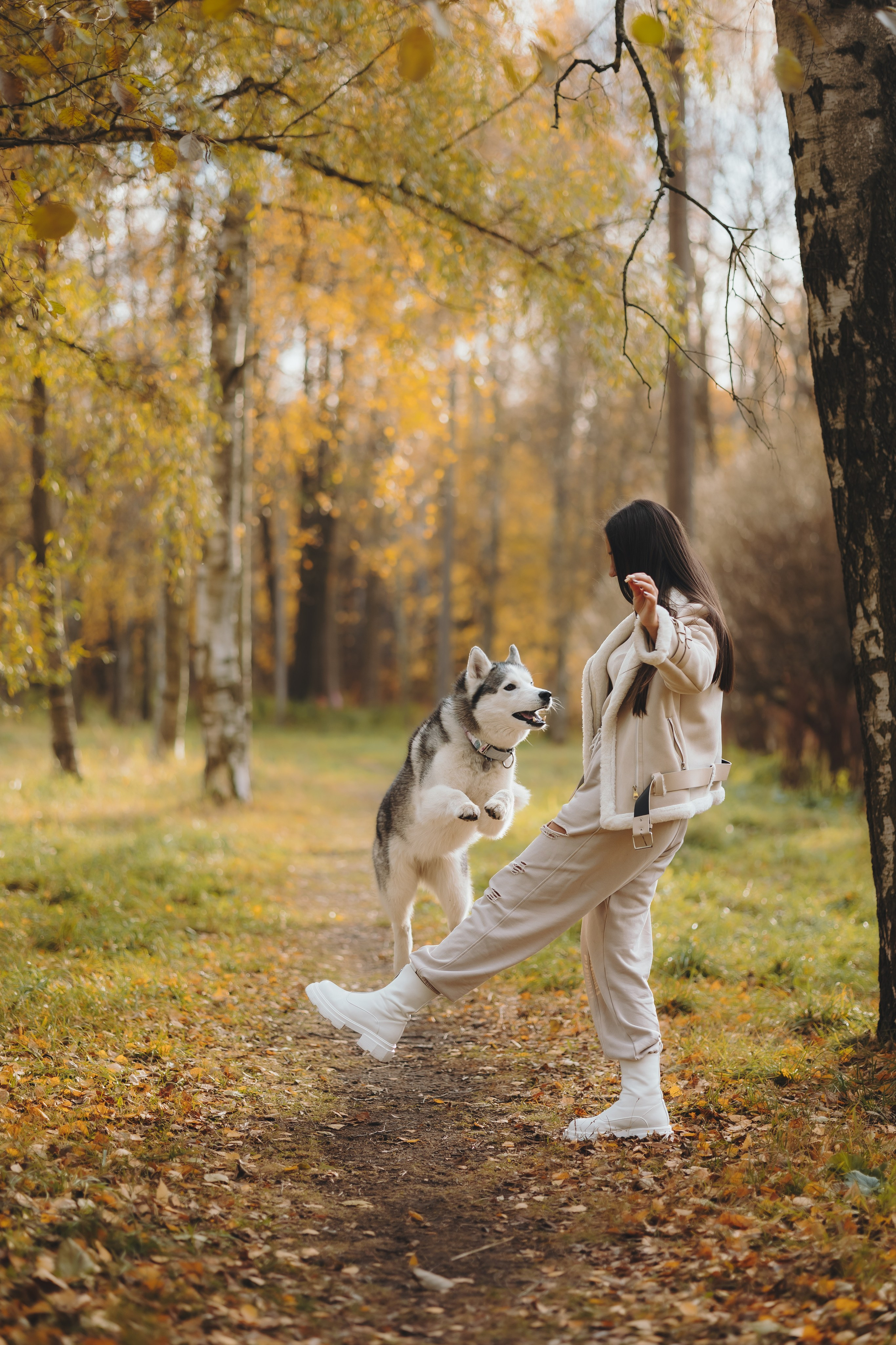 Настя и Айс. Фотограф-анималист в Санкт-Петербурге Алина Яхонт