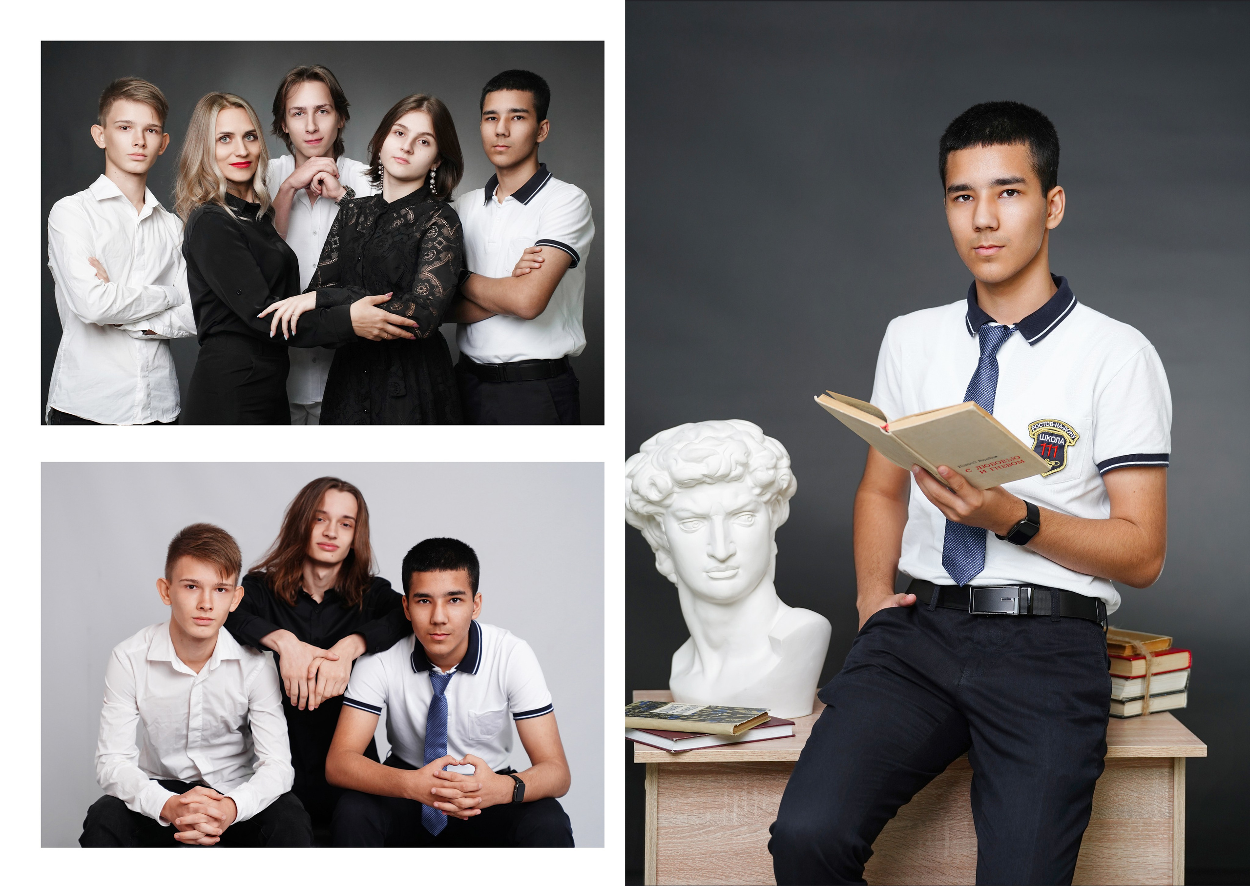 Черно-белый стиль. MEMENTO.Выпускные альбомы, школьные, юбилейные и другие книги. Ростов-на-Дону