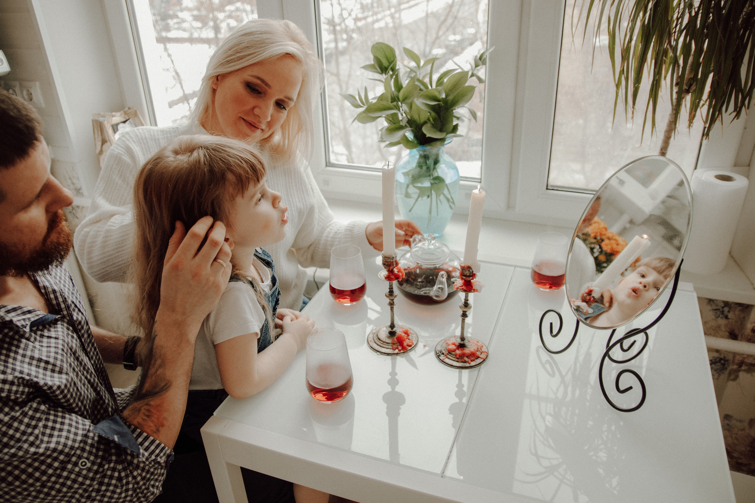 Три сердца и одно пушистое. Семейный фотограф в Москве