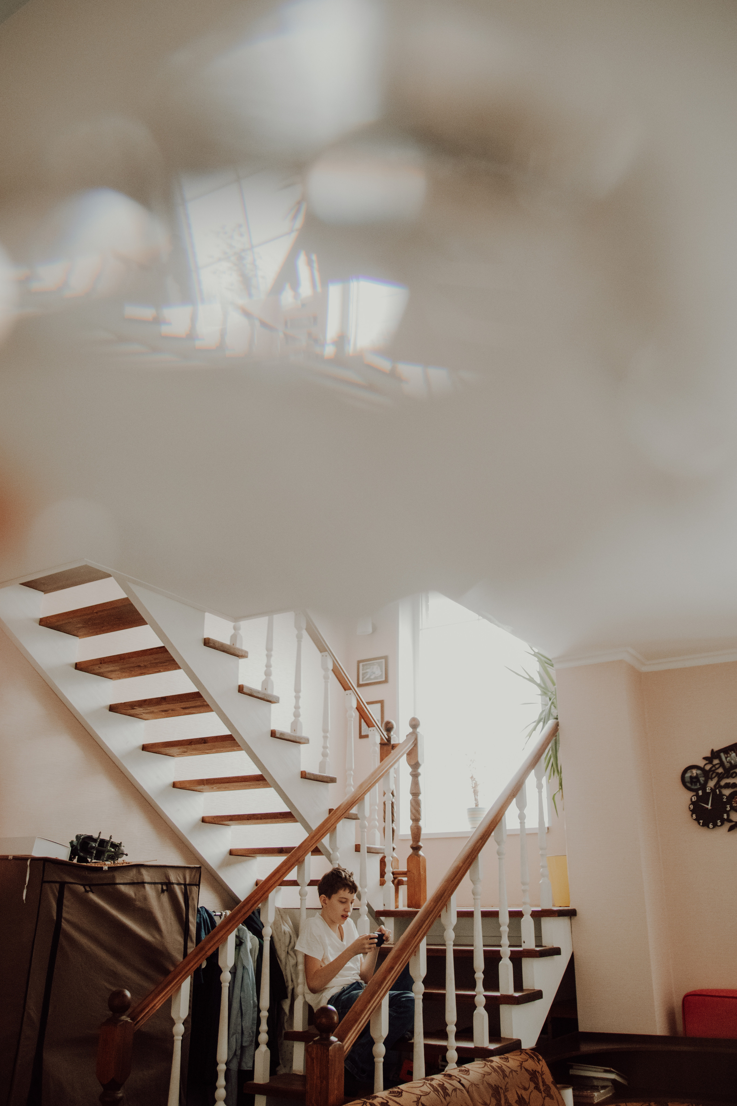 В доме с лестницей. Семейный фотограф в Москве