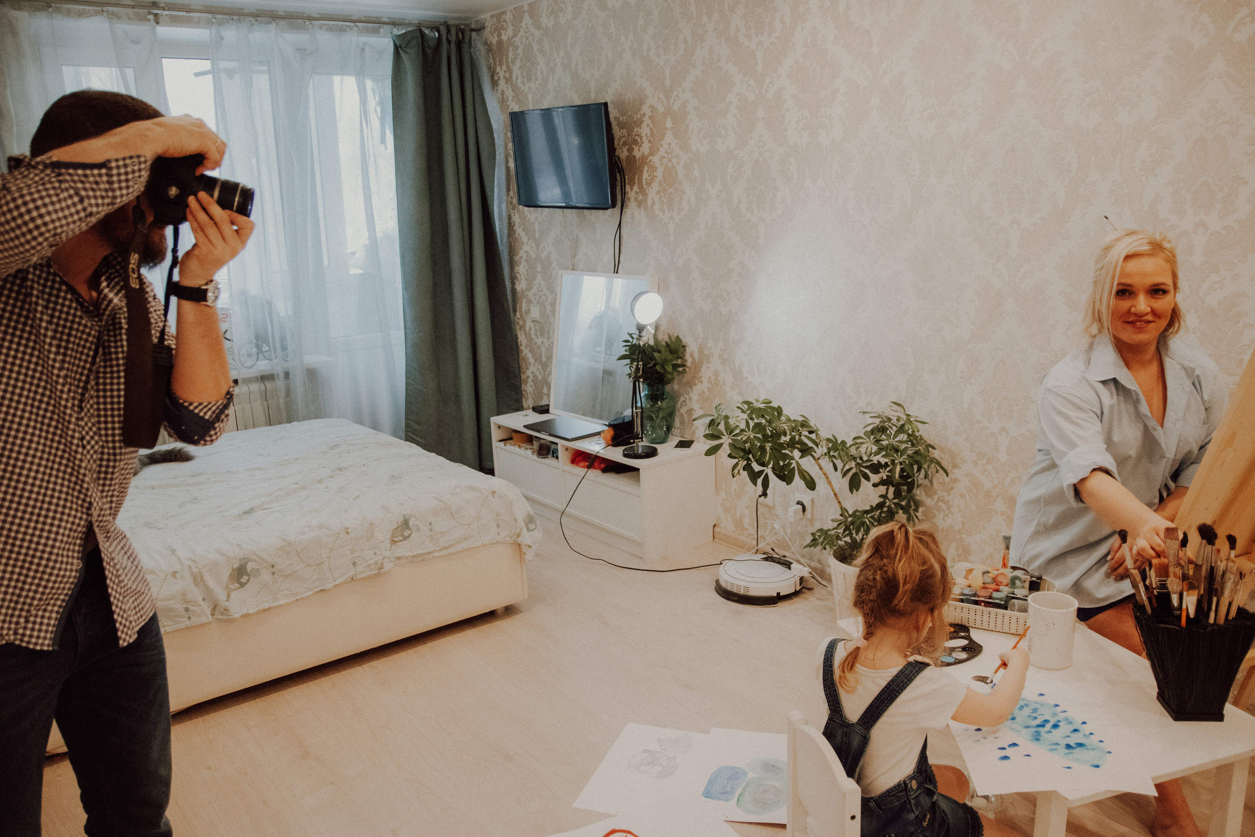 Три сердца и одно пушистое. Семейный фотограф в Москве