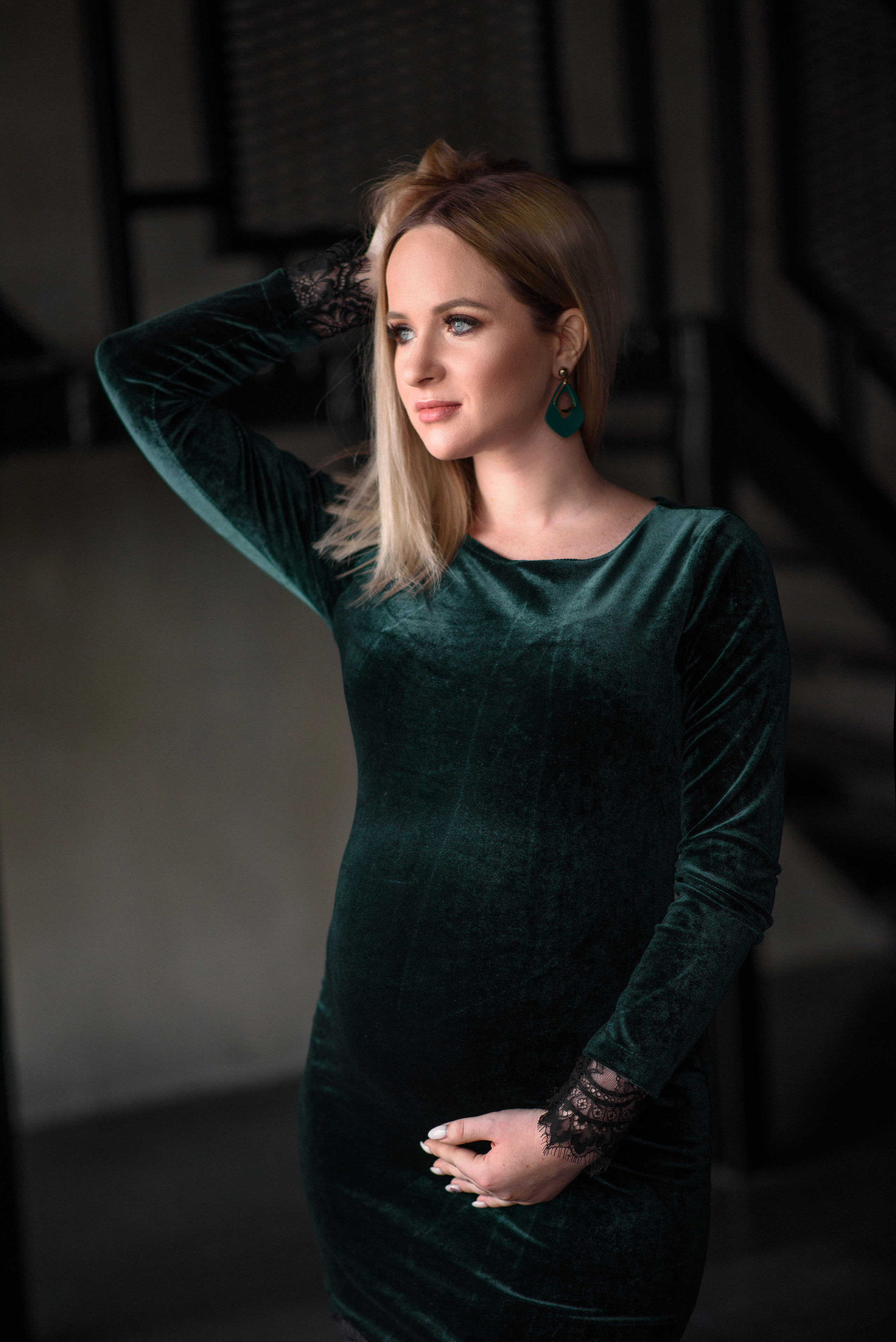 Фотосессия беременности в темной студии. Фотограф в Москве и Люберцах, Валя Шикулина