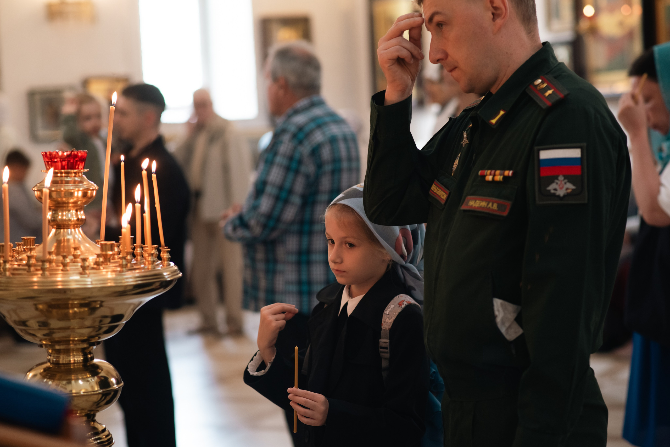 Храм Андрея Боголюбского, служба с участием войск РХБ защиты. Фотограф, визажист. Москва