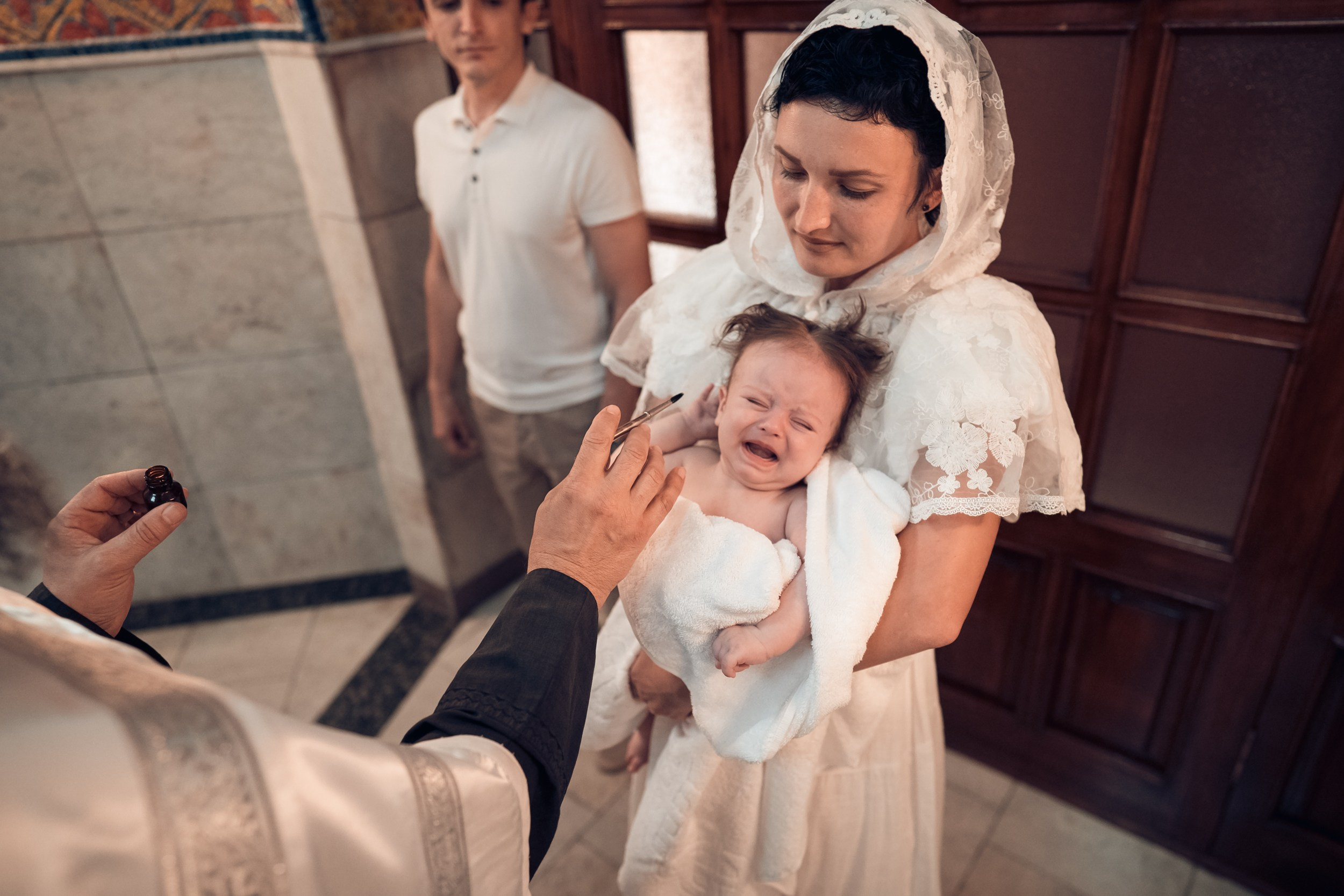 Крещение в Свято-Троицком монастыре Симферополь. Церковный фотограф Севастополь