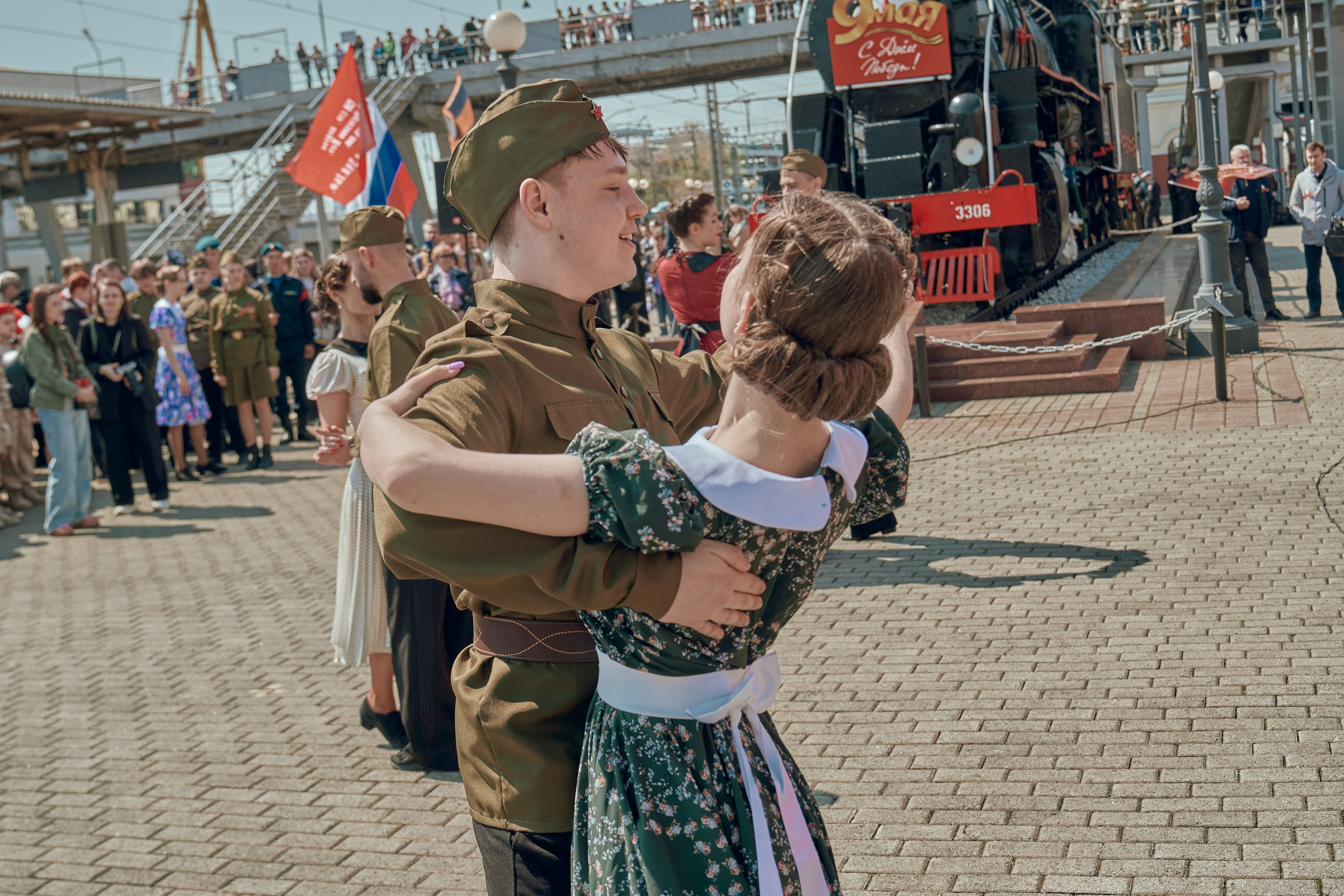 Поезд Победы!. Фотограф во Владивостоке