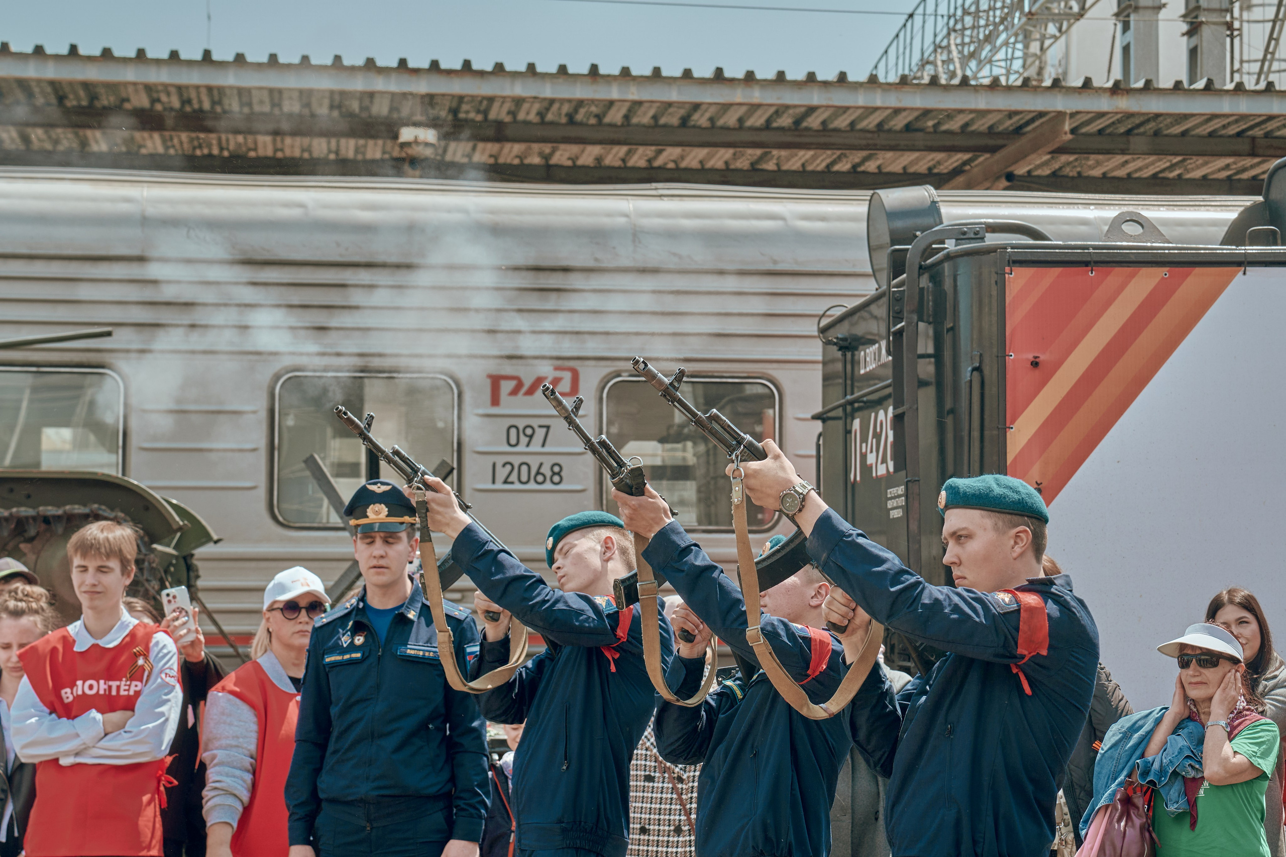 Поезд Победы!. Фотограф во Владивостоке