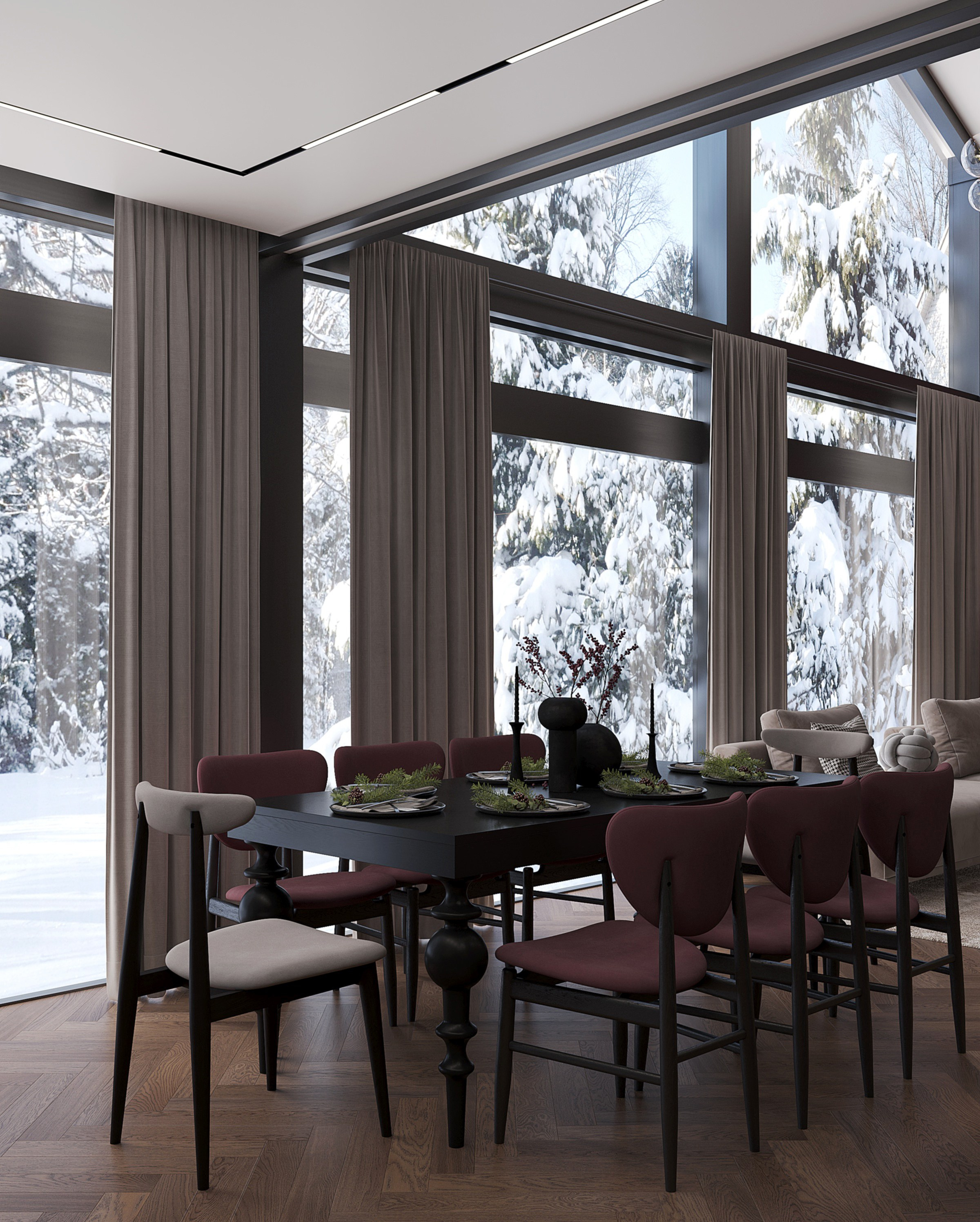 Проект Фахверк Омск. Студия дизайна интерьера Лактионовой Елены