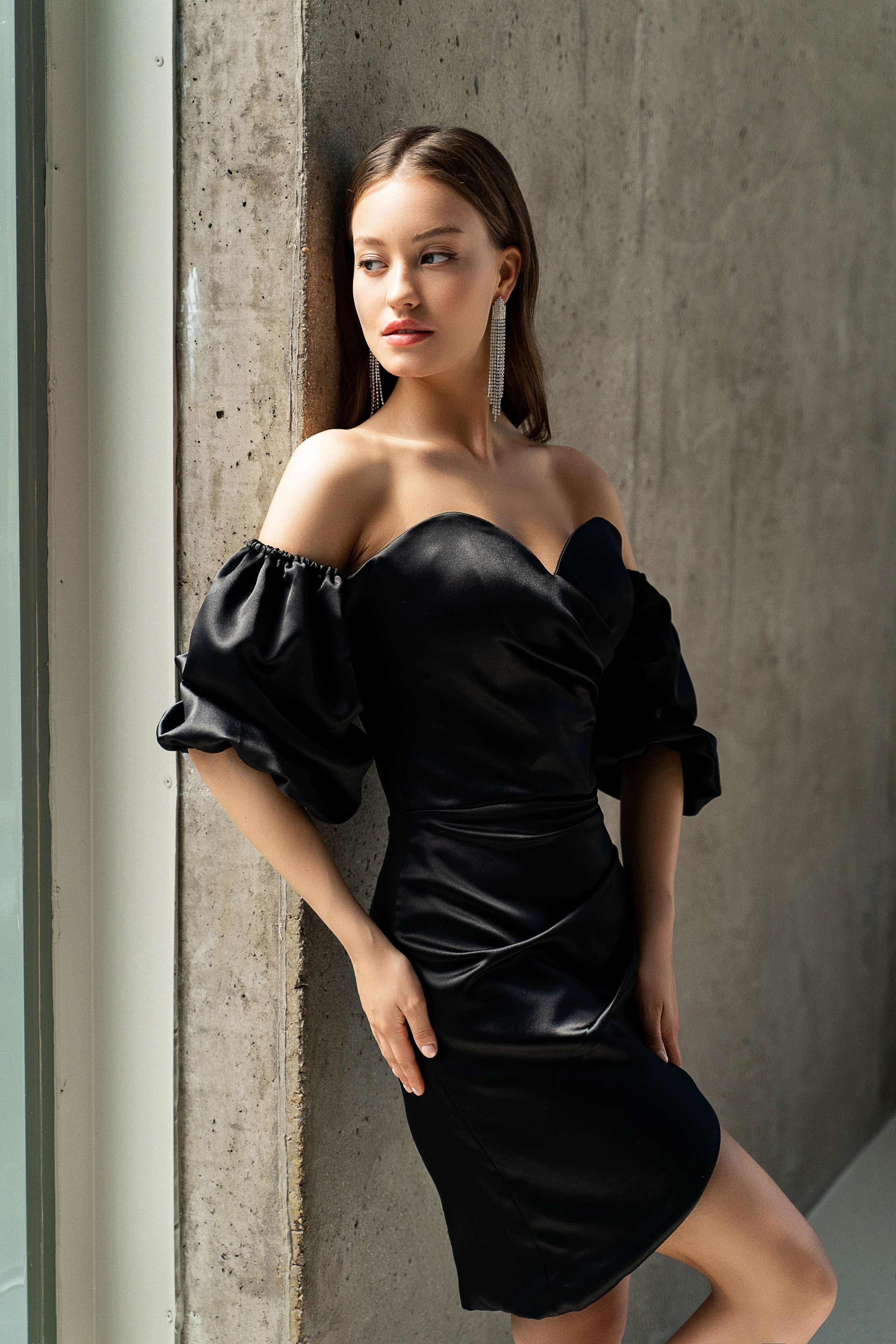 Съемка вечерних платьев NOLLA с Анастасией. Свадебный и портретный фотограф Клипа Максим