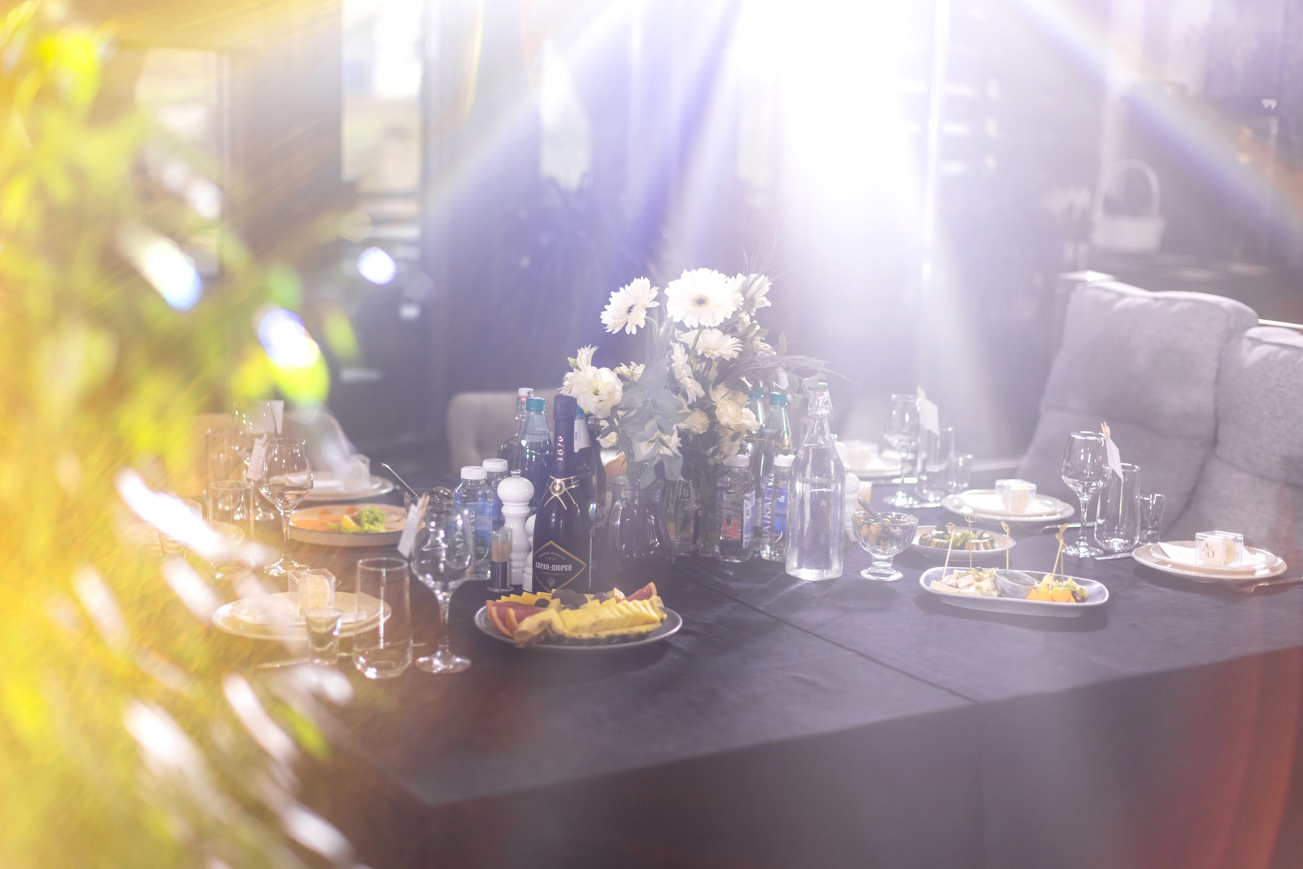 съёмка банкета