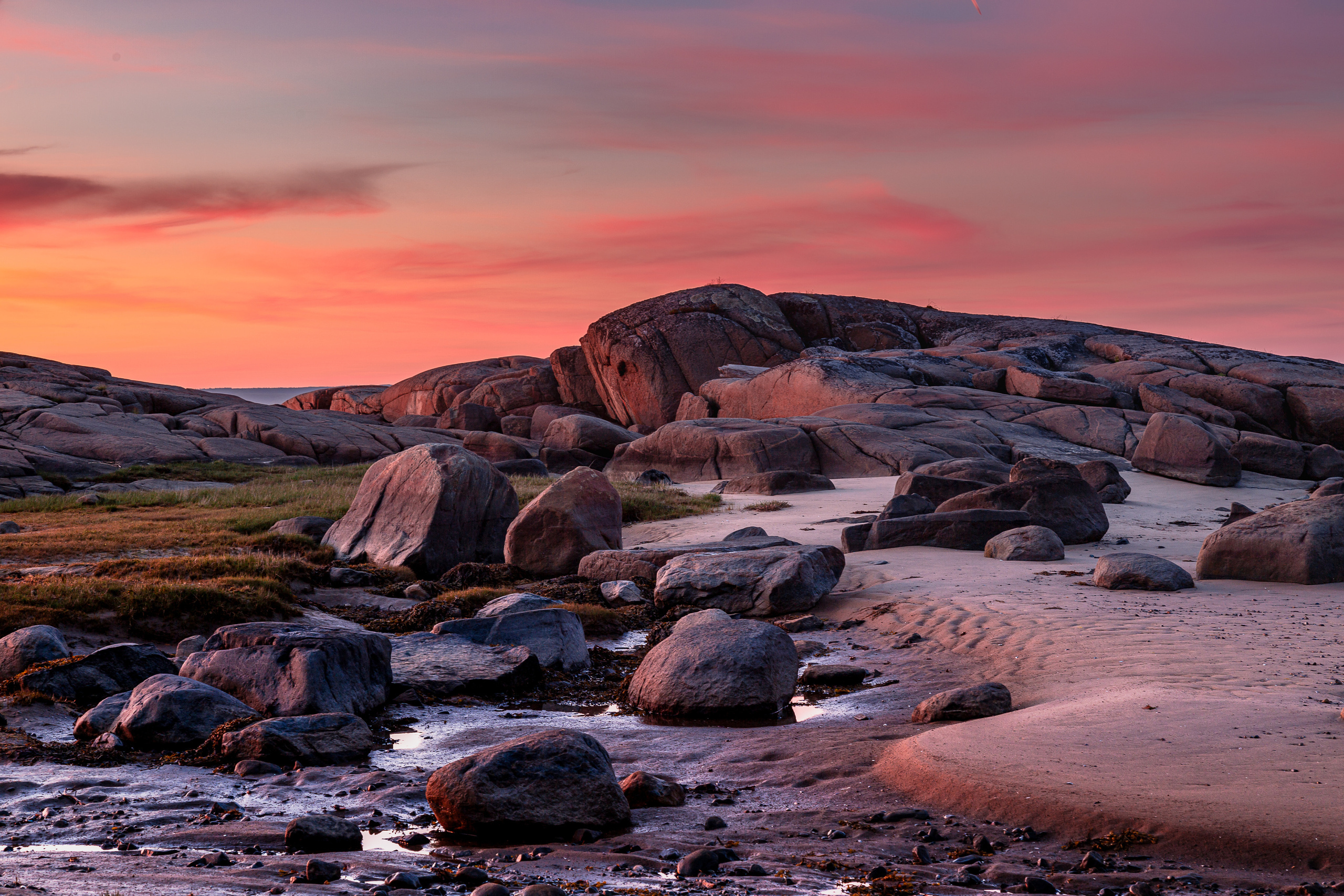 Рассвет над Кий островом в Белом море. 