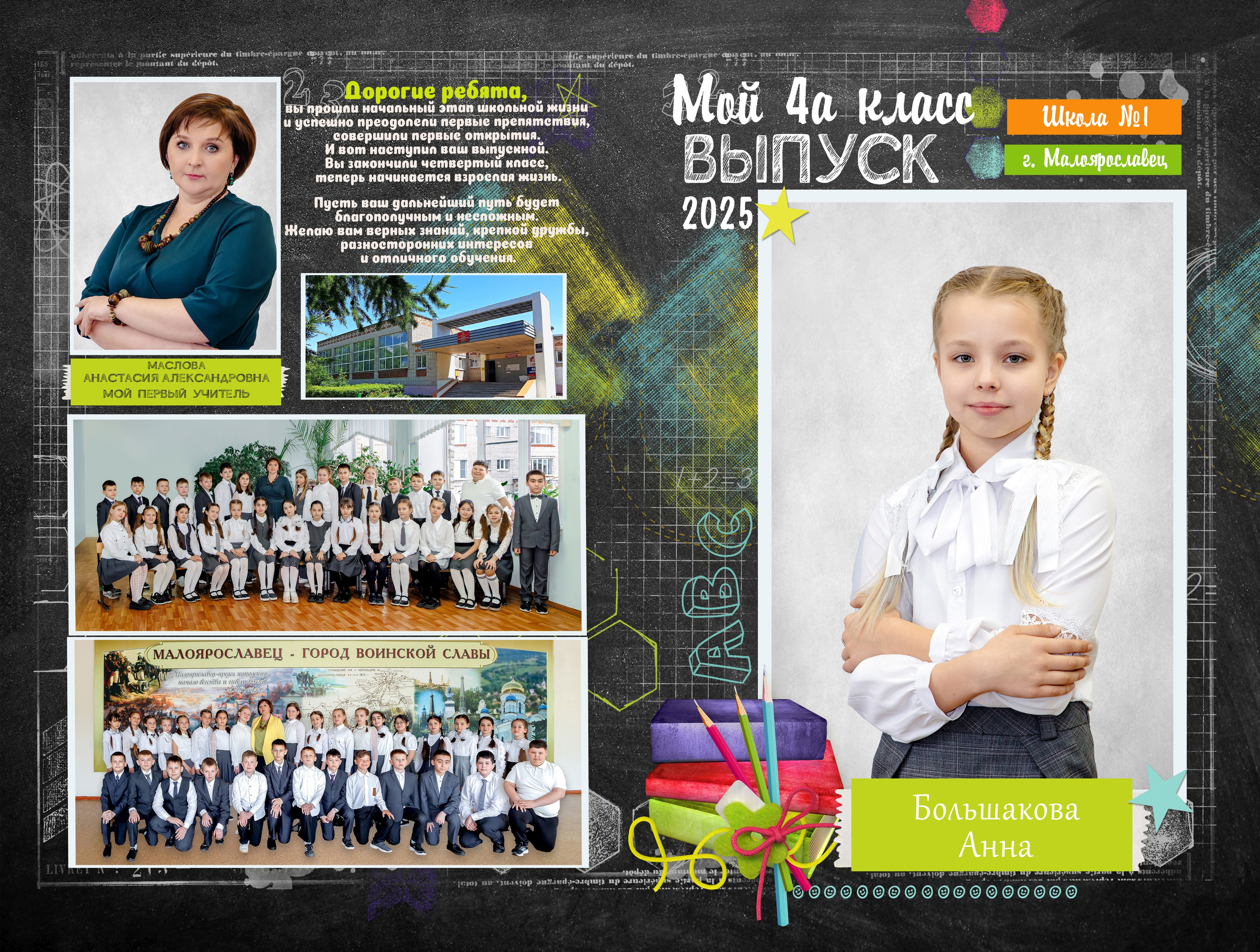 Шаблоны альбомов для школьников и выпускников. Фотограф Настя Иманова