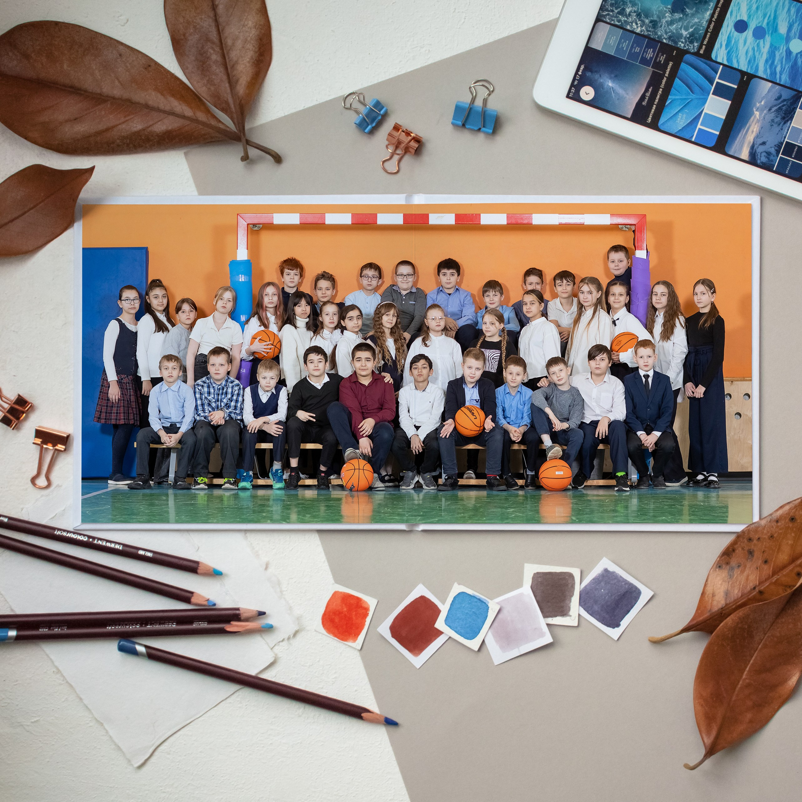 Дизайн «Шик» 20×20 Макси 10 стр. Выпускные альбомы СПБ для садов и школ | Фотограф Олька Евченко