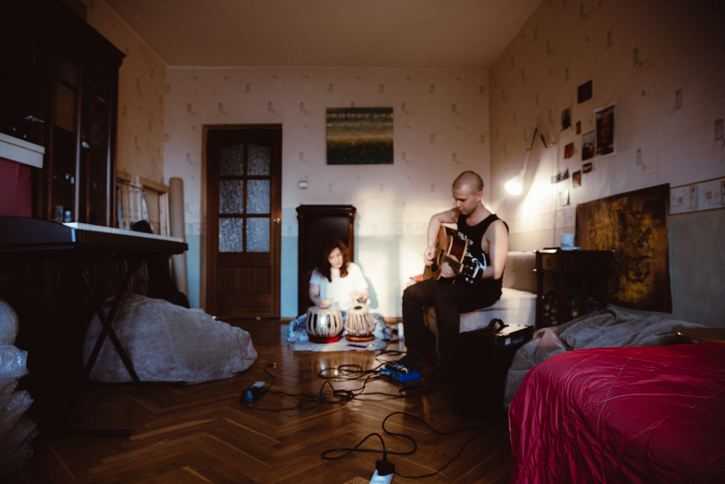 Flowers Flow / домашняя репетиция группы. Фотограф в Москве и Санкт-Петербурге Саша Кар