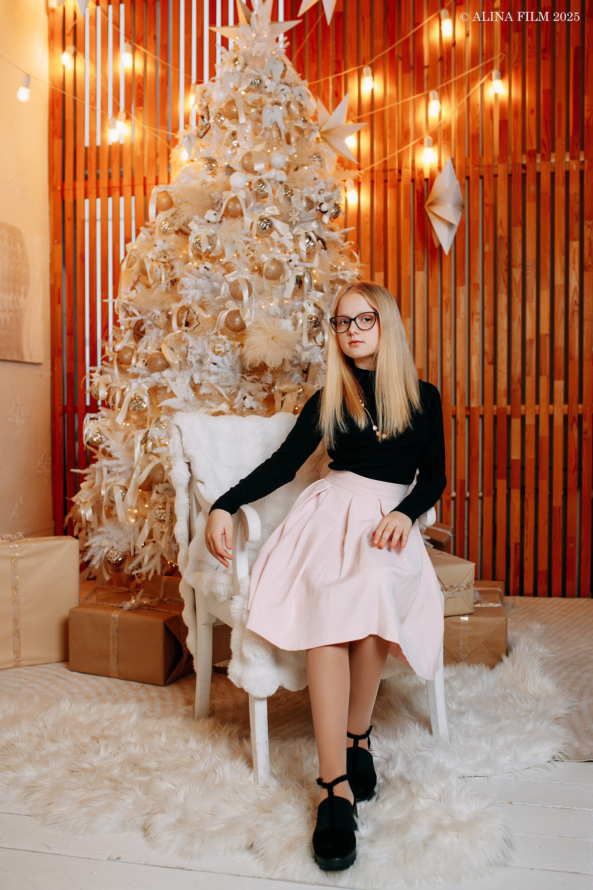 Семейная новогодняя фотосессия. Фотограф в Санкт-Петербурге Alina Film