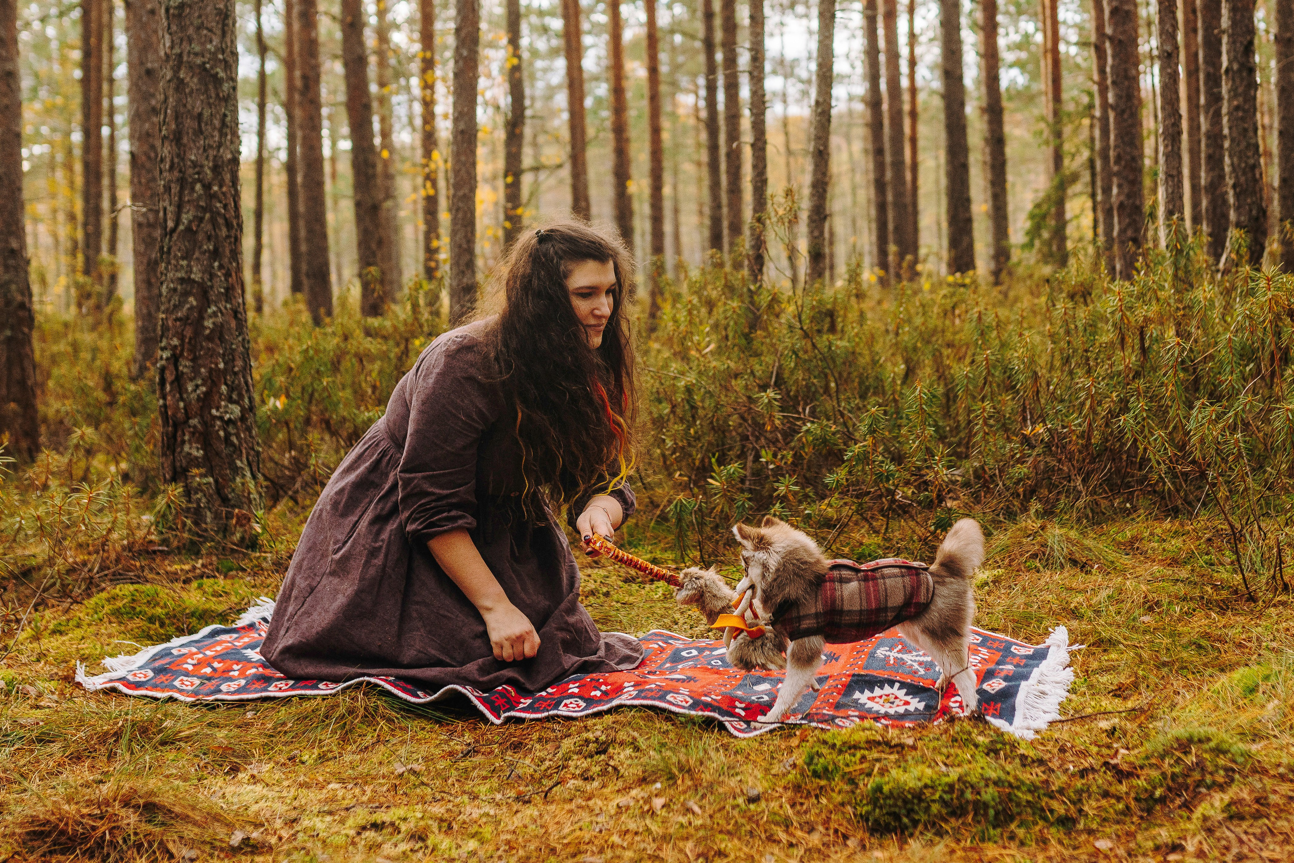 Катерина и Дрэка. Фотограф анималист в Спб недорого Олеся Майорова