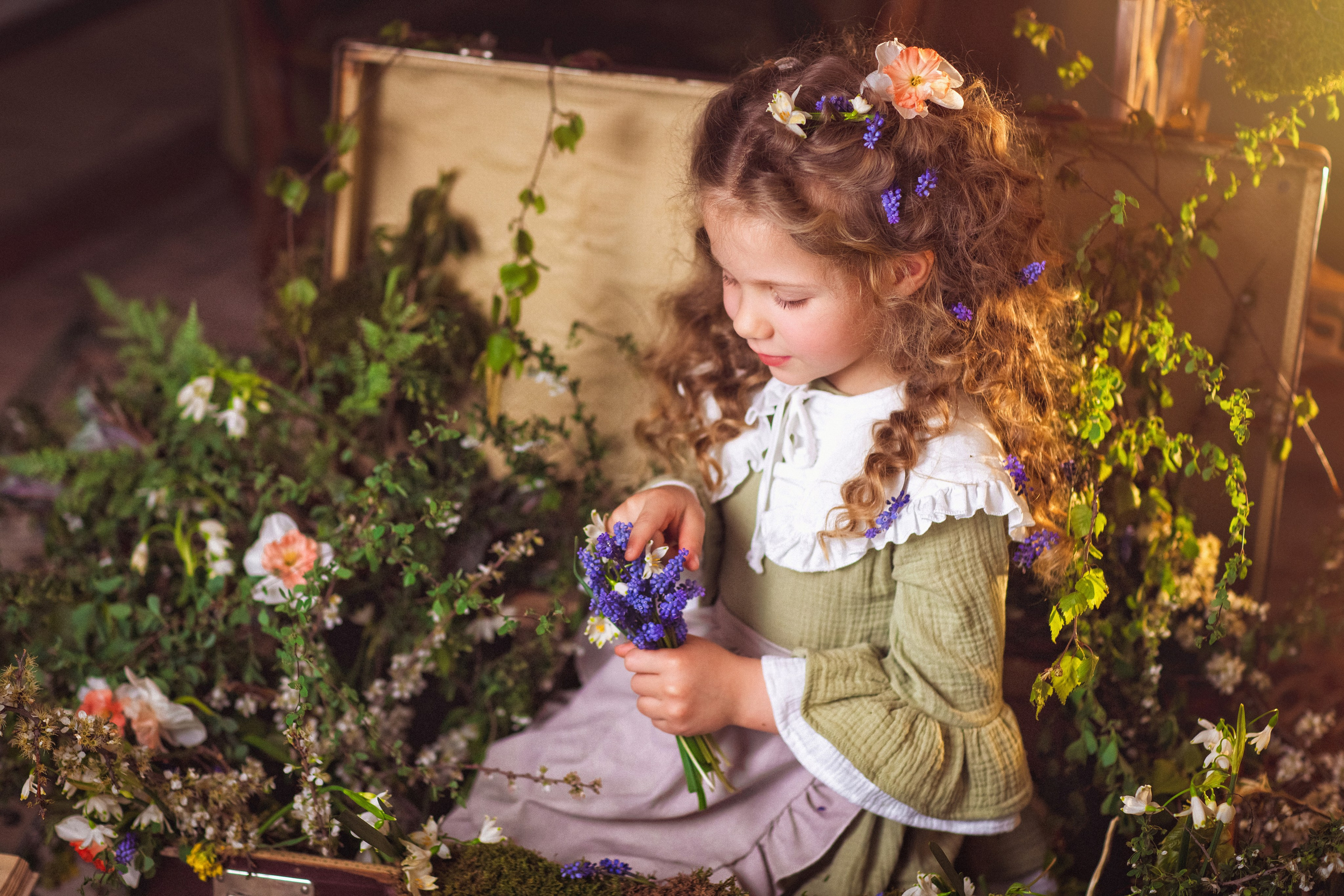 Детская фотосессия с утятами и кроликом. Семейный и детский фотограф в Краснодаре Анна Трашкова