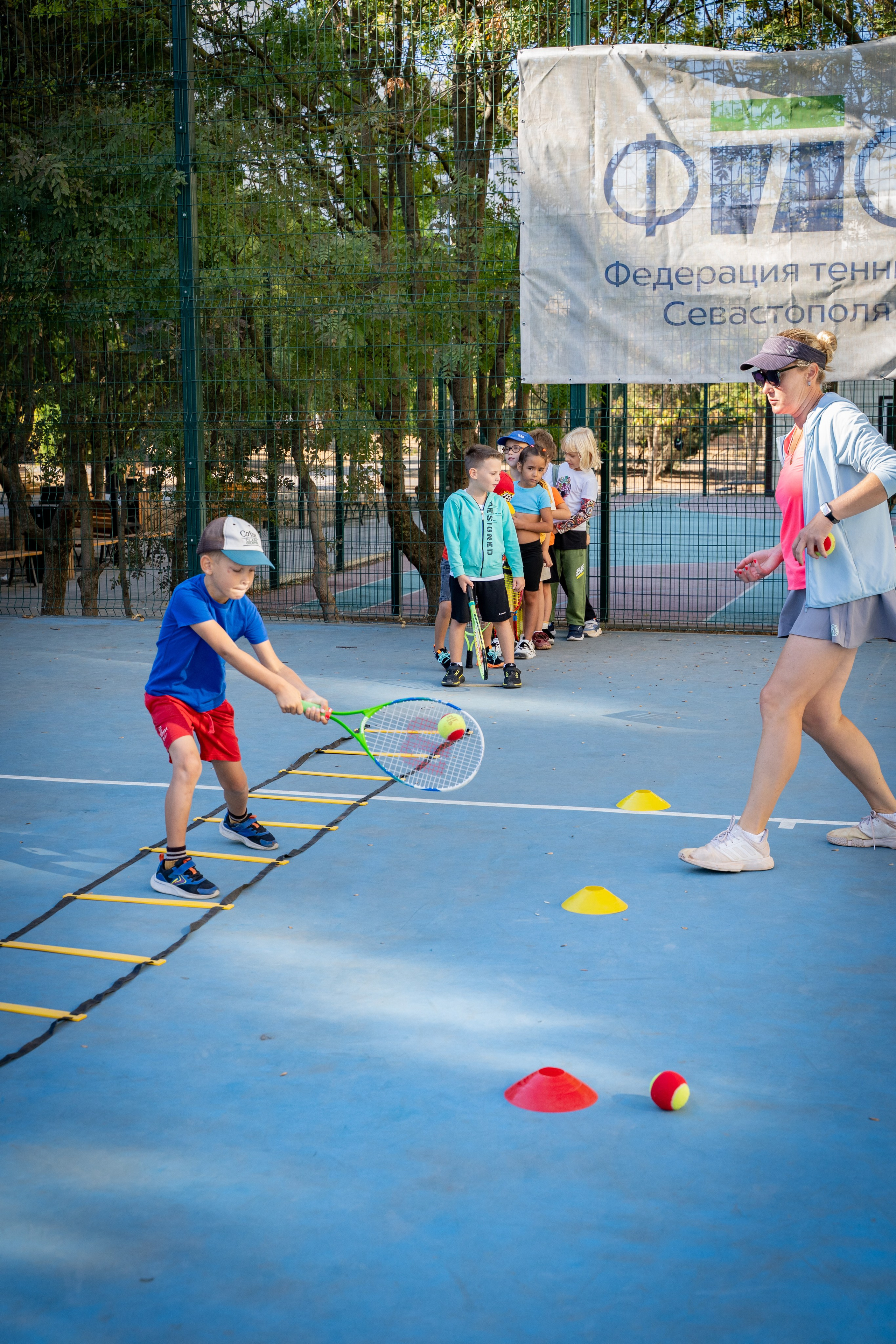 Федерация тенниса Севастополь. Малыши. Анастасия Дунаева. Фотограф в Севастополе