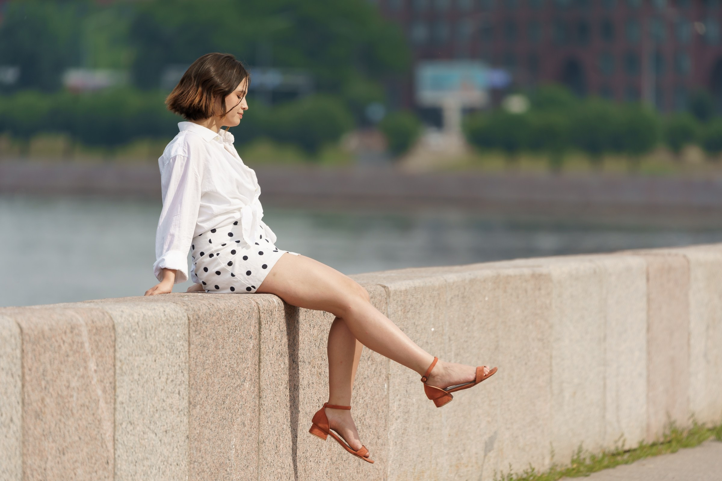 Катя. Свердловская набережная. Портретный фотограф в Санкт-Петербурге Александр Быстрицкий