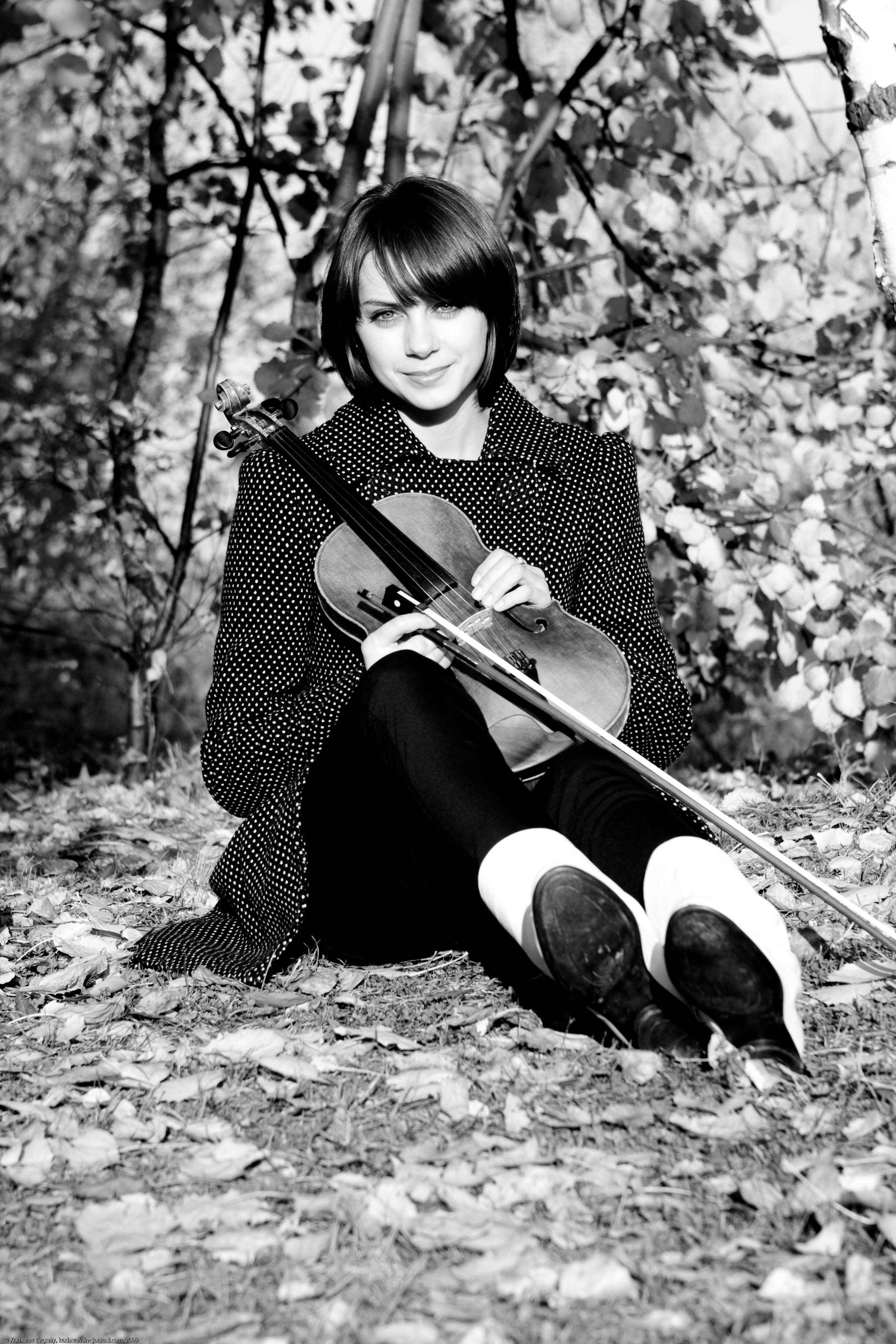 Настя со скрипкой. Кучеров Евгений. Фотограф
