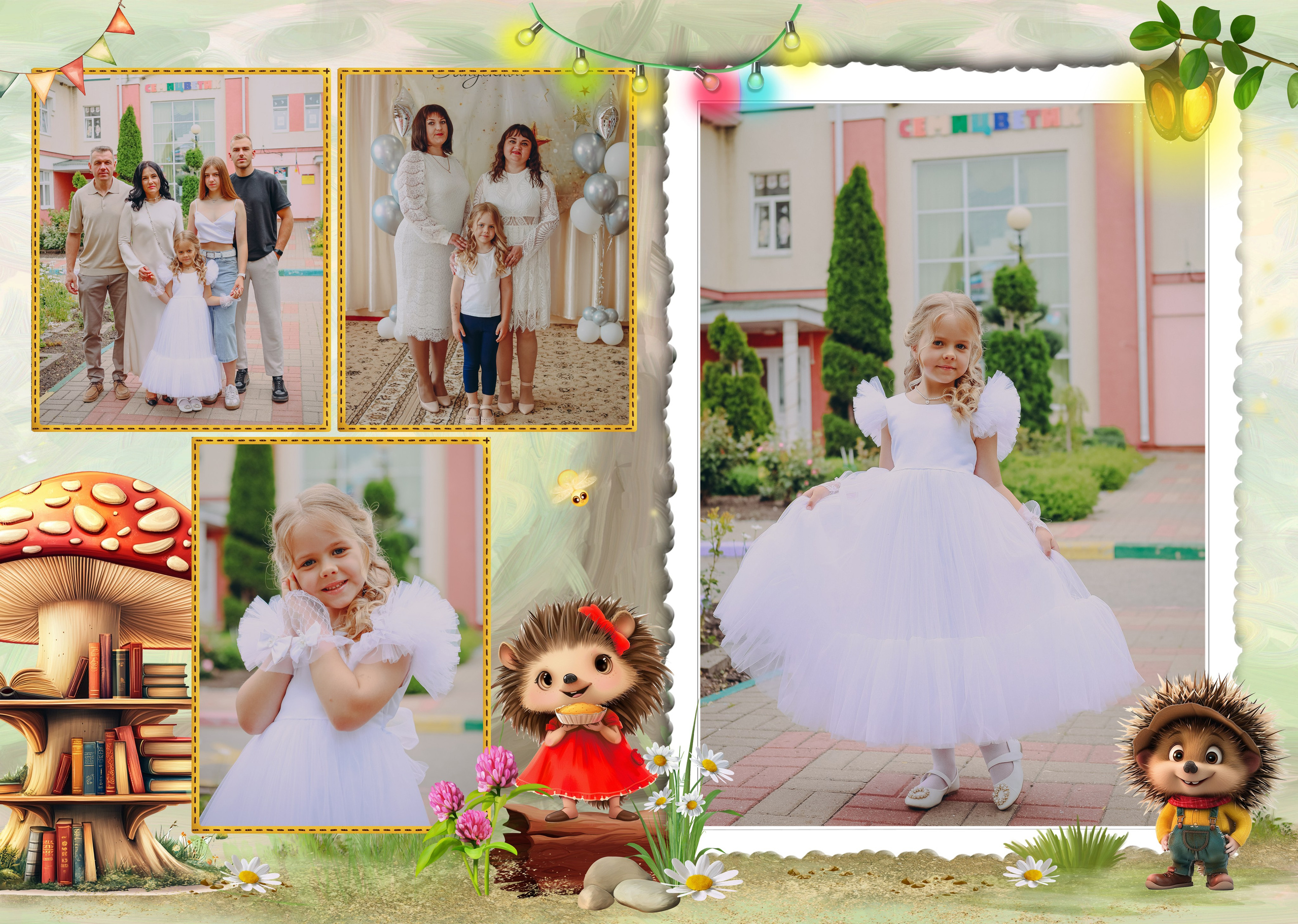 Садик 10 разворотов. Яковлева Екатерина. Школьный и семейный фотограф