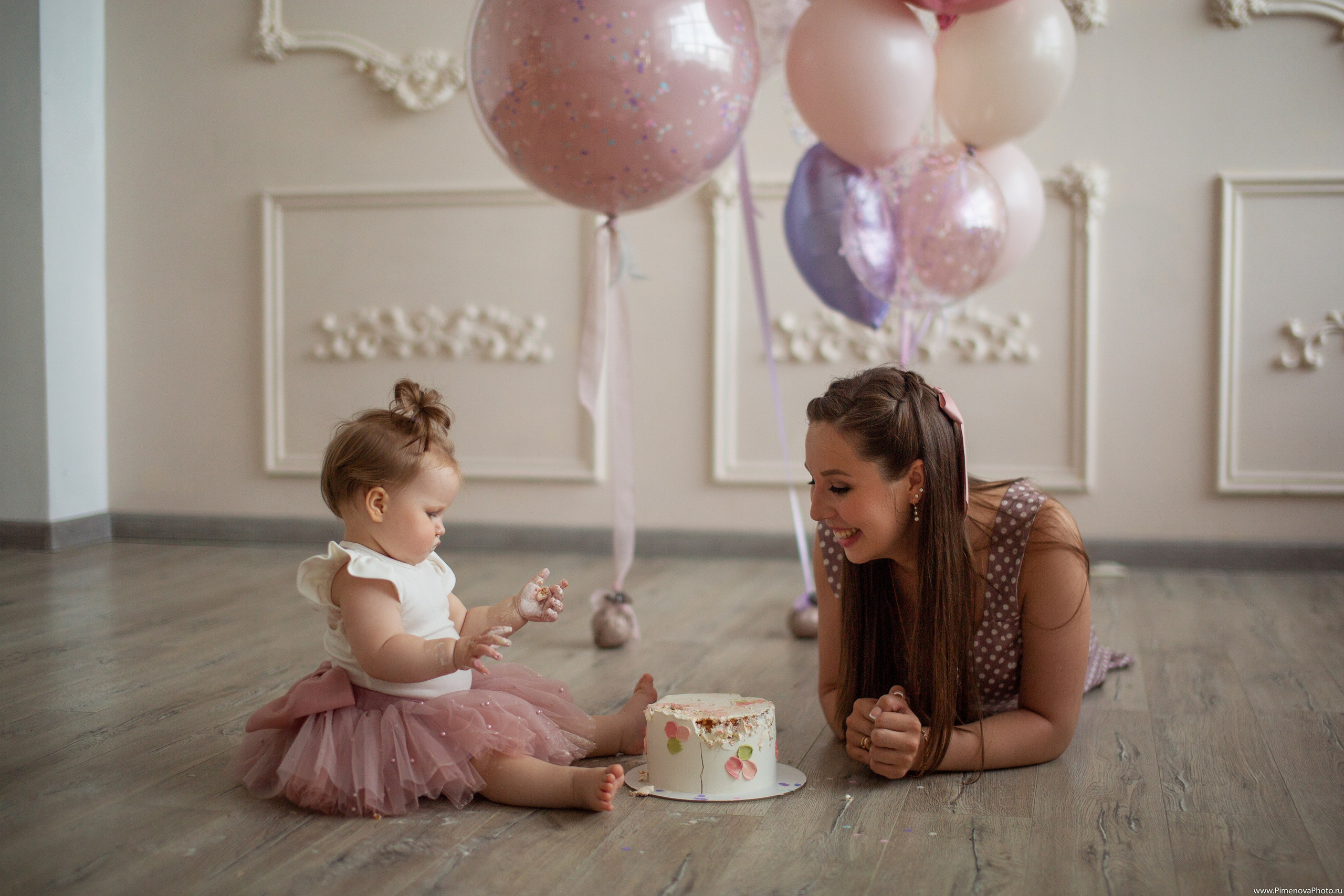 День Рождения Ксении, 1 год. Семейный и детский фотограф в Петрозаводске