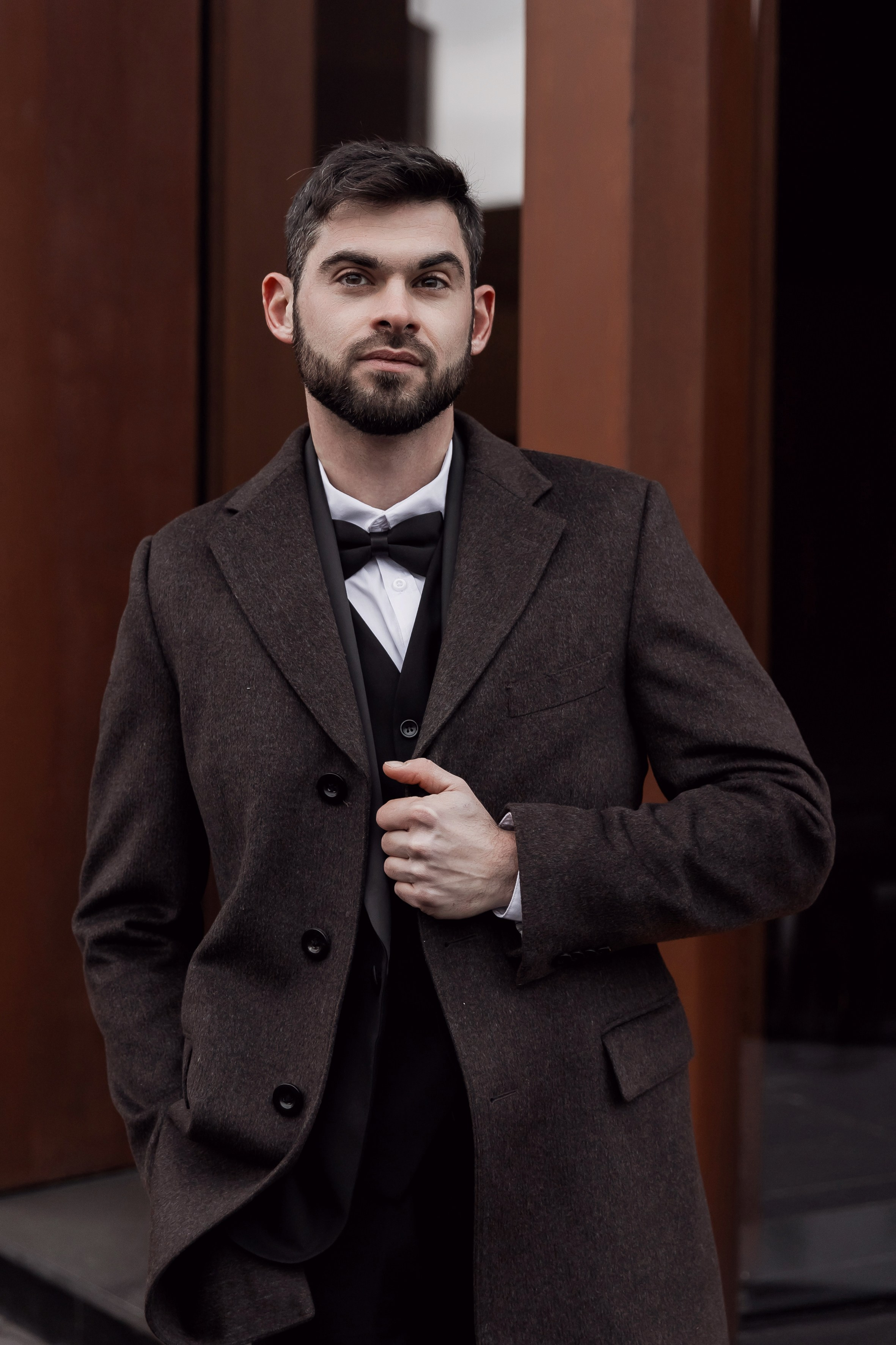 Свадебная фотосессия перед росписью в ЗАГСе. Студийная съемка жениха и невесты. Анастасия Чиркова, Фотограф Москва