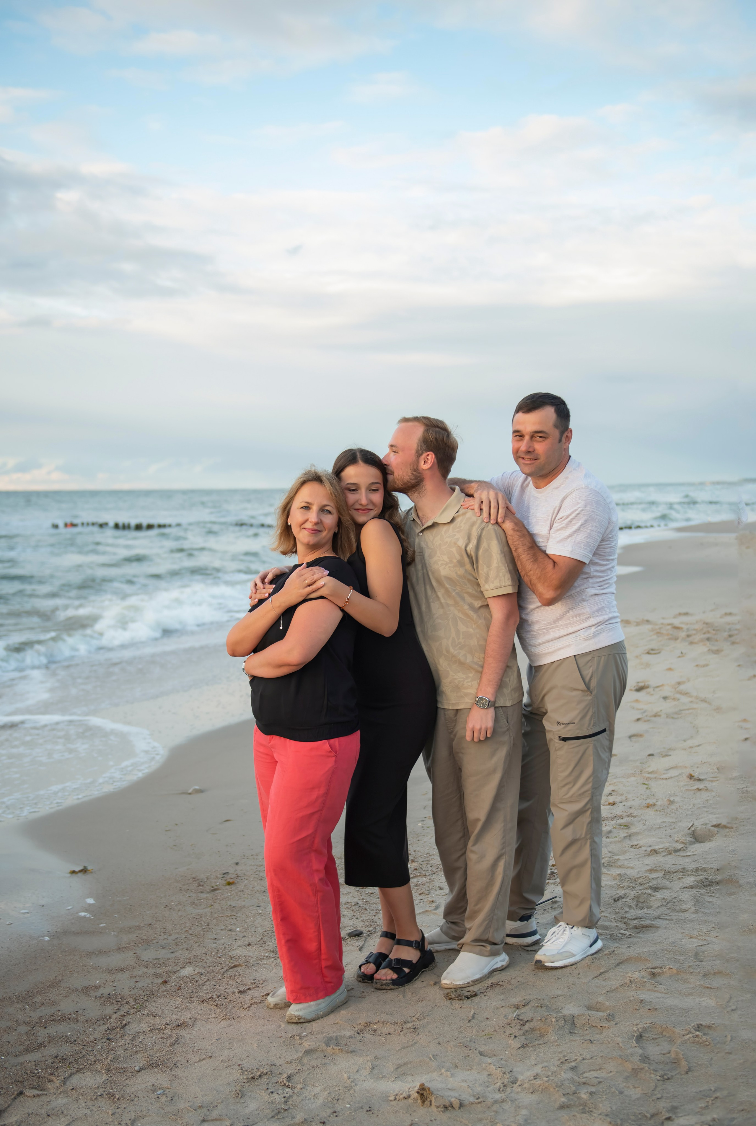 Семейная съёмка на берегу моря. Фотограф Зеленоградск