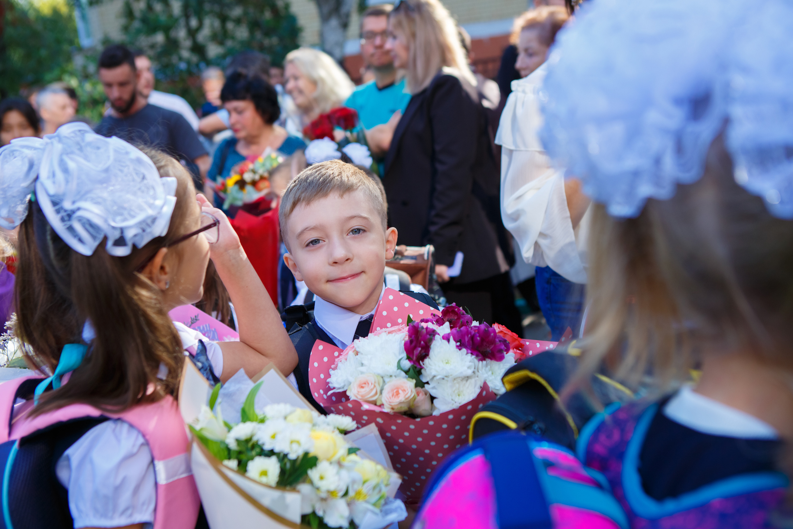 1 СЕНТЯБРЯ 2023Г. «ПЕРВЫЙ РАЗ В ПЕРВЫЙ КЛАСС». Школьный фотограф Наталья Егорова