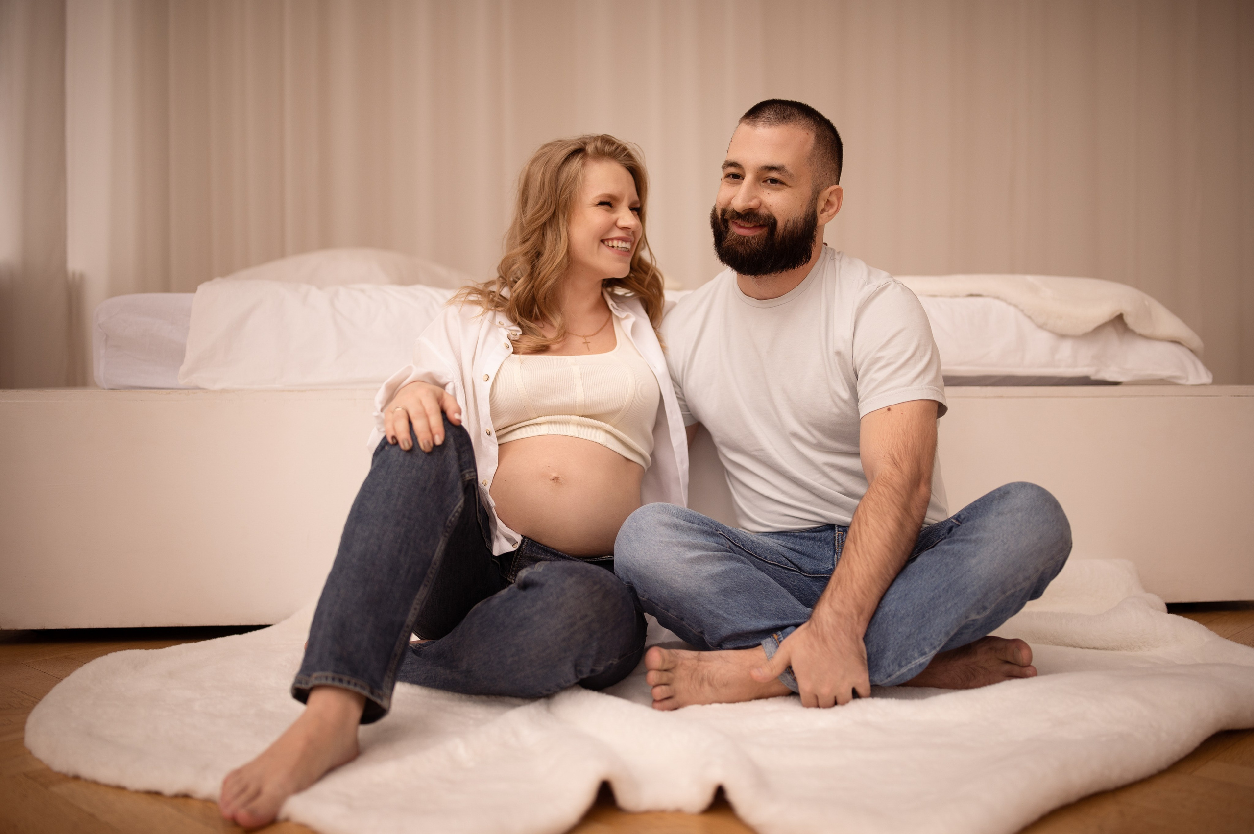 Новогодние съёмки в студии. Семейный и детский фотограф в Москве Анна Оськина