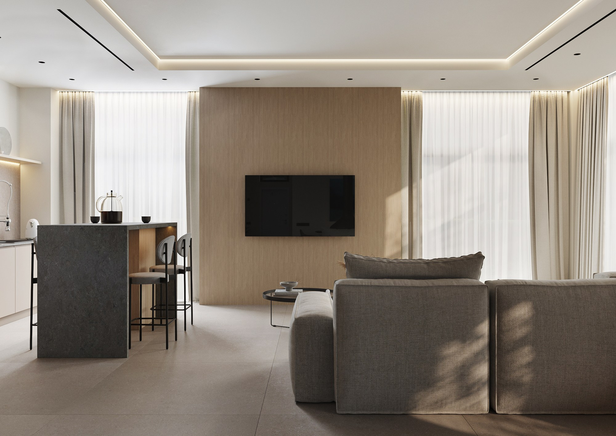 Староникольское. Дизайн архитектурное бюро the Squares. 3D визуализатор интерьеров Ксения Жарко