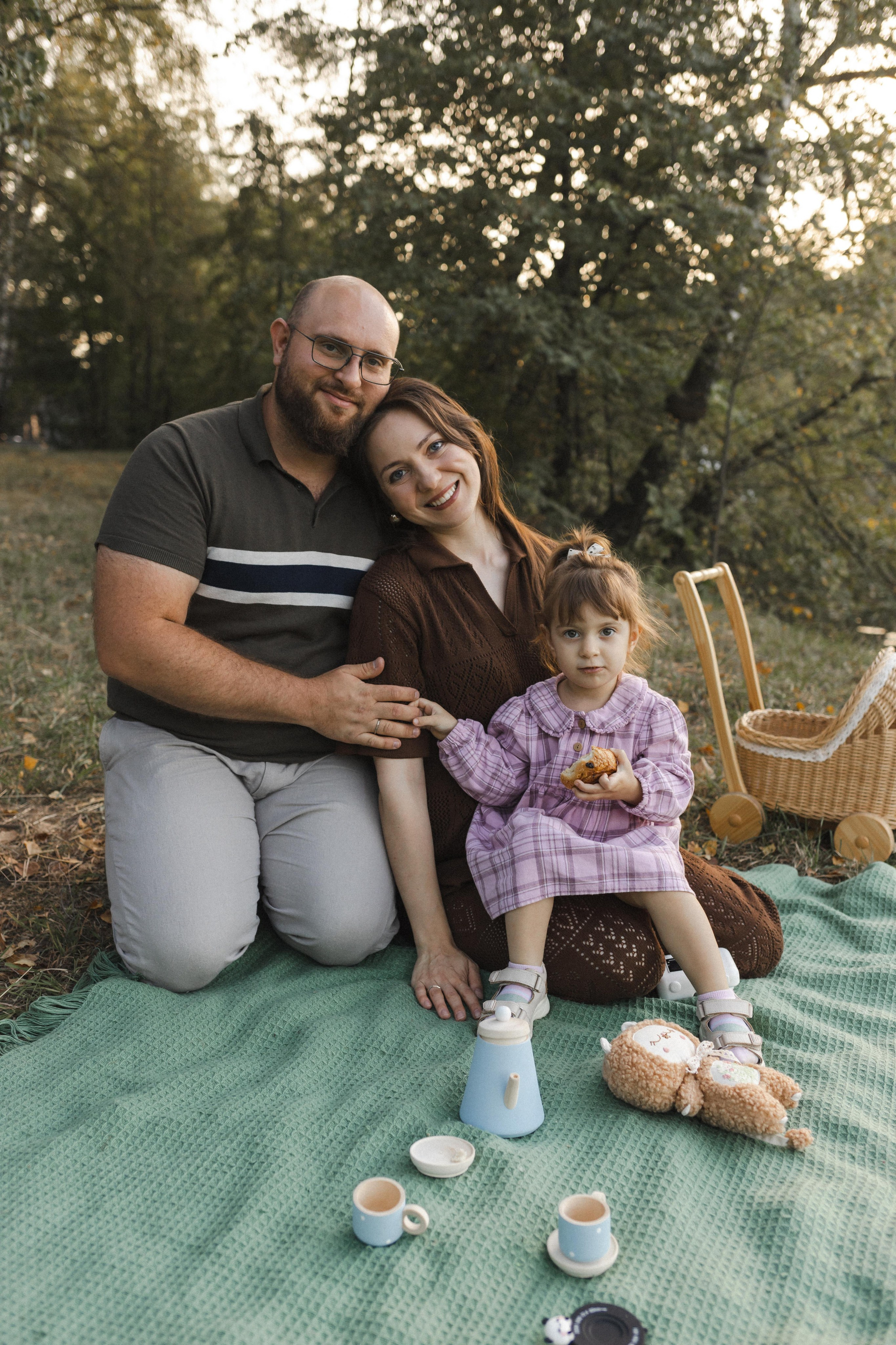 Кирилл, Галя и Бэлла. Семейный фотограф в Москве