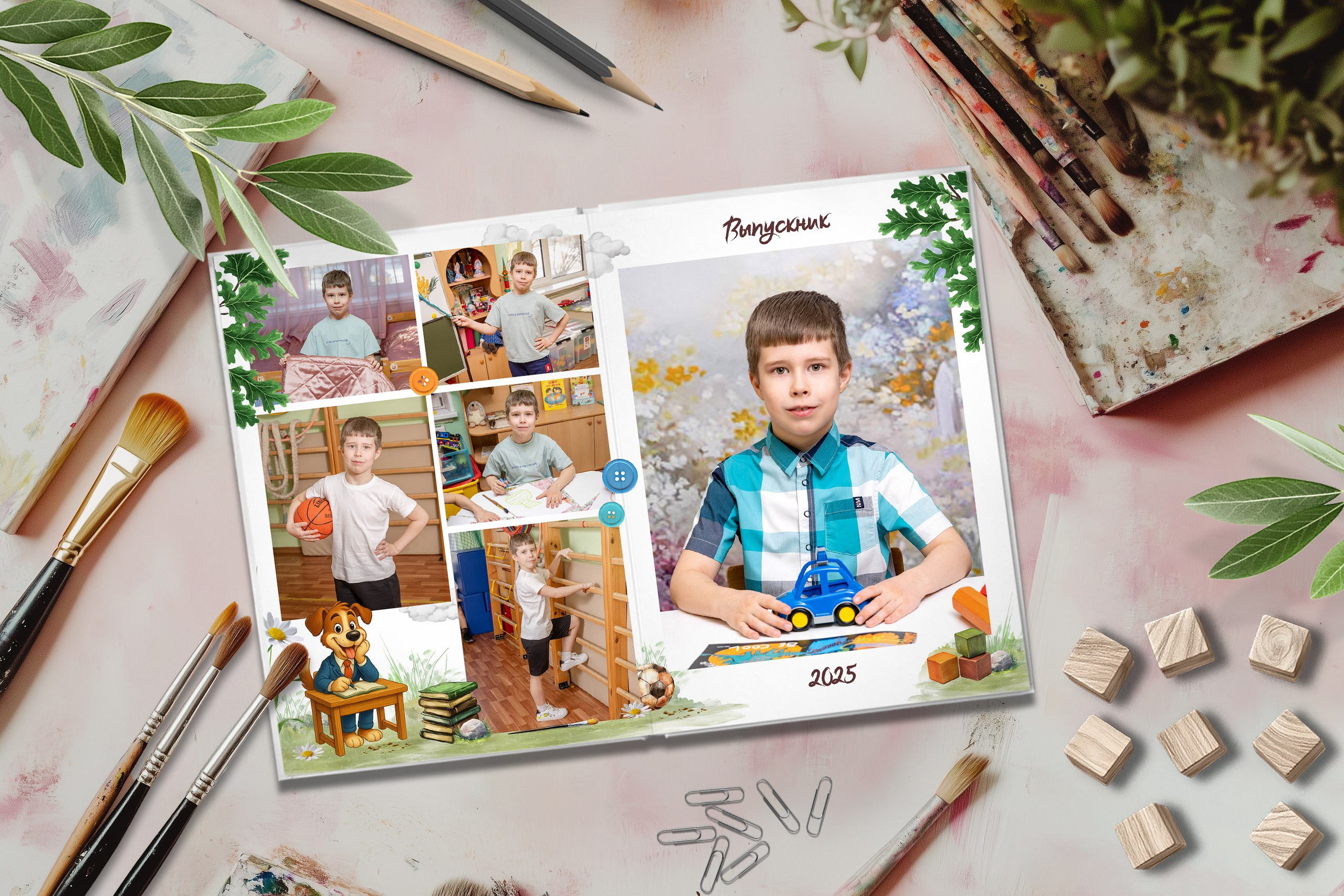 Дизайн Простоквашино. Шаблоны и дизайны выпускных альбомов и фотокниг