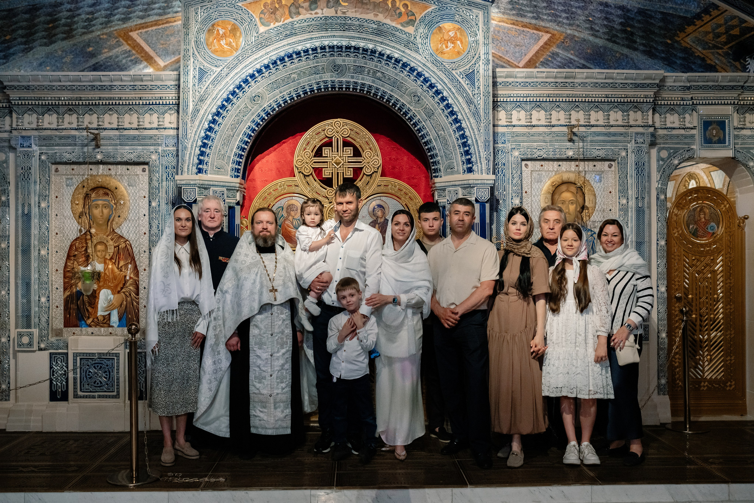Крещение в Патриоте (Главный Храм вооруженных сил России). Семейный фотограф Одинцово Москва Наталия Черенкова