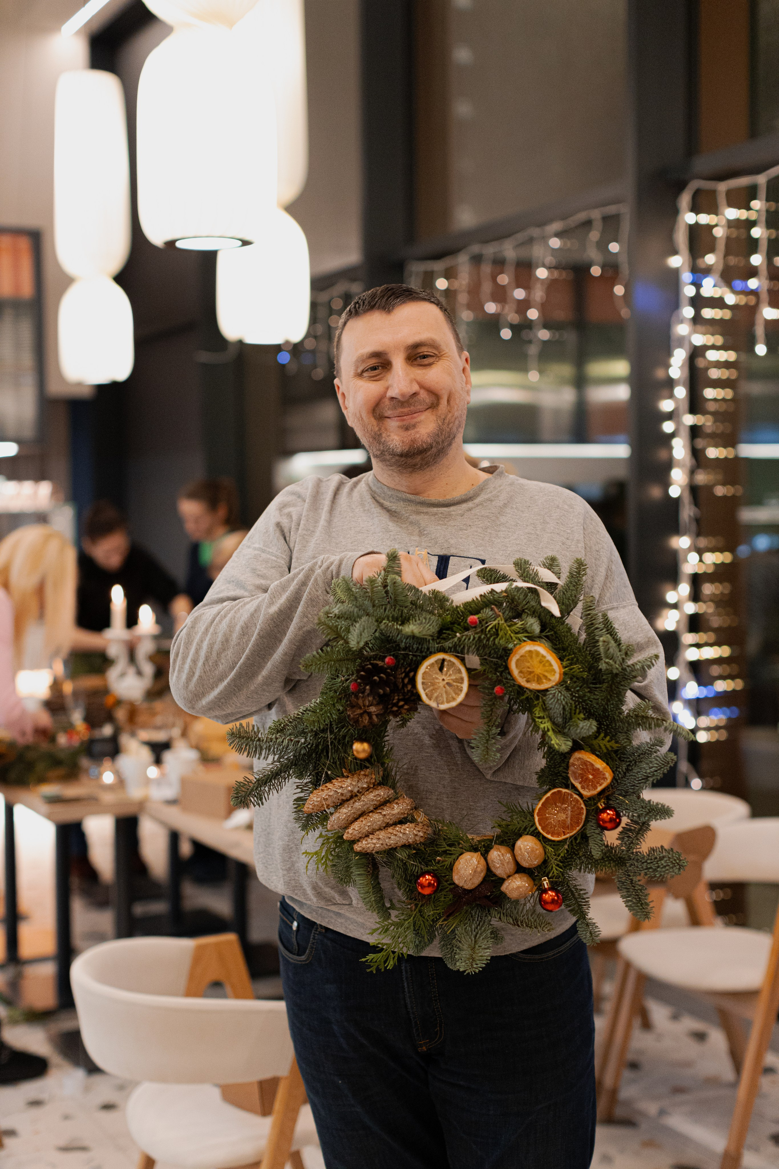 Мк свечи и венок (новогодний корпоратив). Анастасия Ракчеева Художник