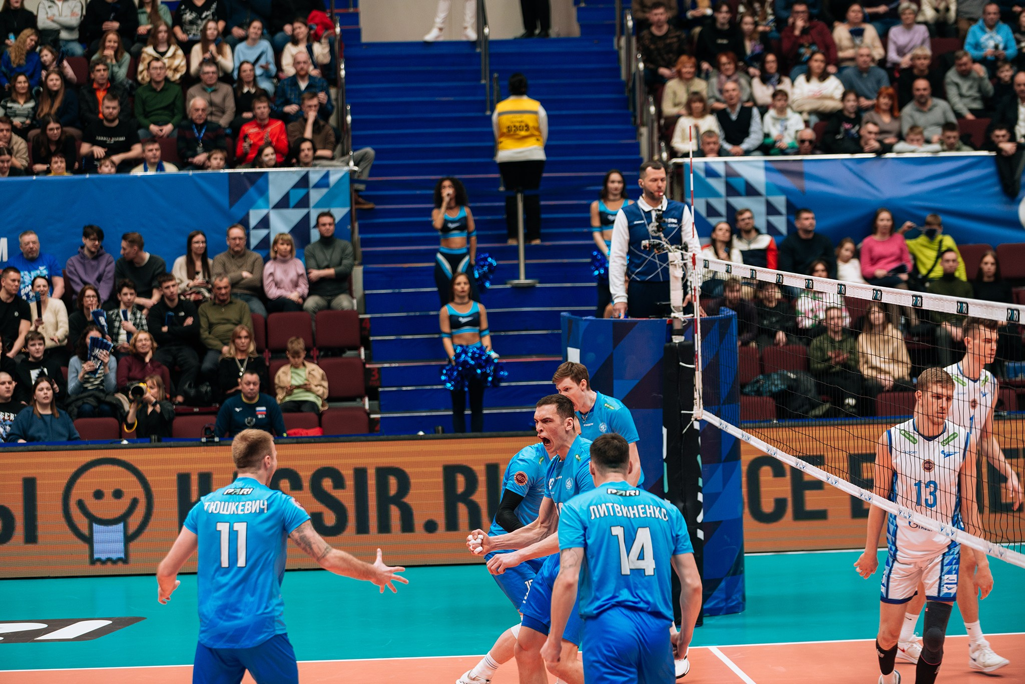 Зенит — Динамо-ЛО. Чемпионат России по волейболу. Февраль 24. Репортажный фотограф в Санкт-Петербурге Анастасия Клёпова