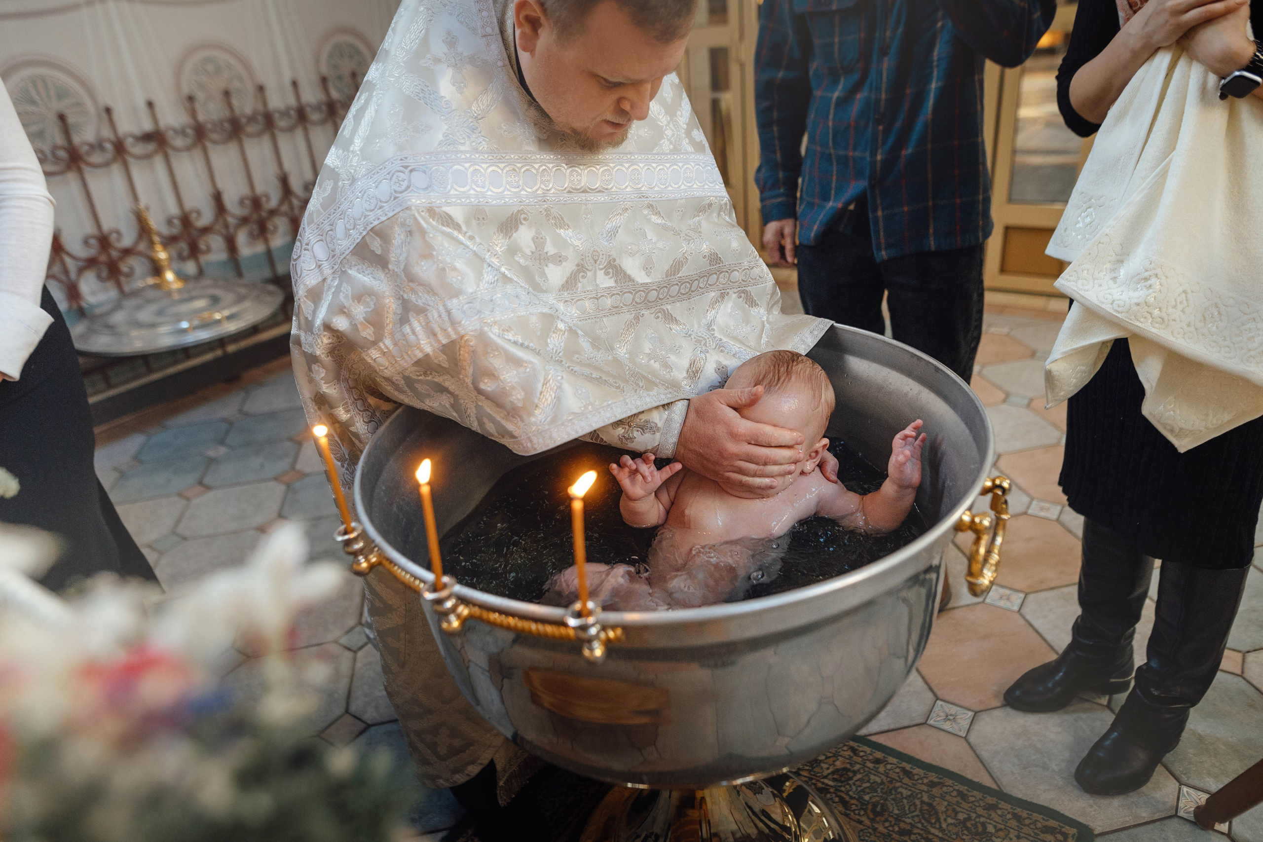 Крещение Александра, храм Иова Многострадального (Дом Милосердия), Минск, январь 2026