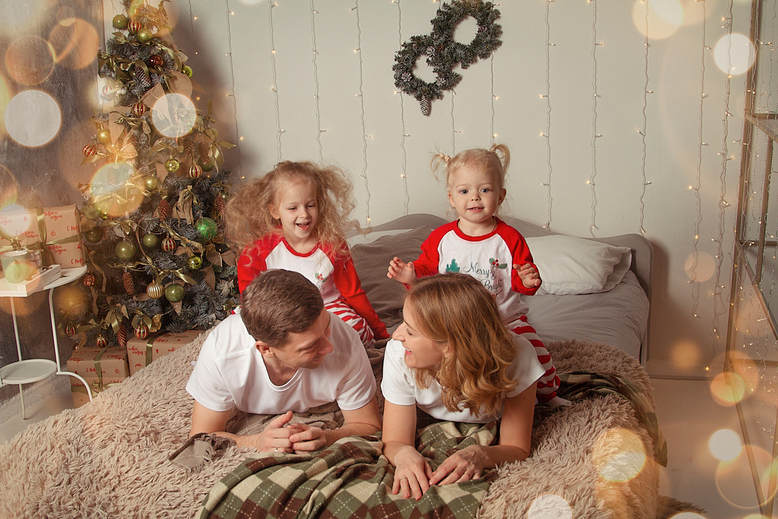 Новый Год (Ксения, Артем, Вера и Лида). Фотограф Ольга Бобб Нижний Новгород