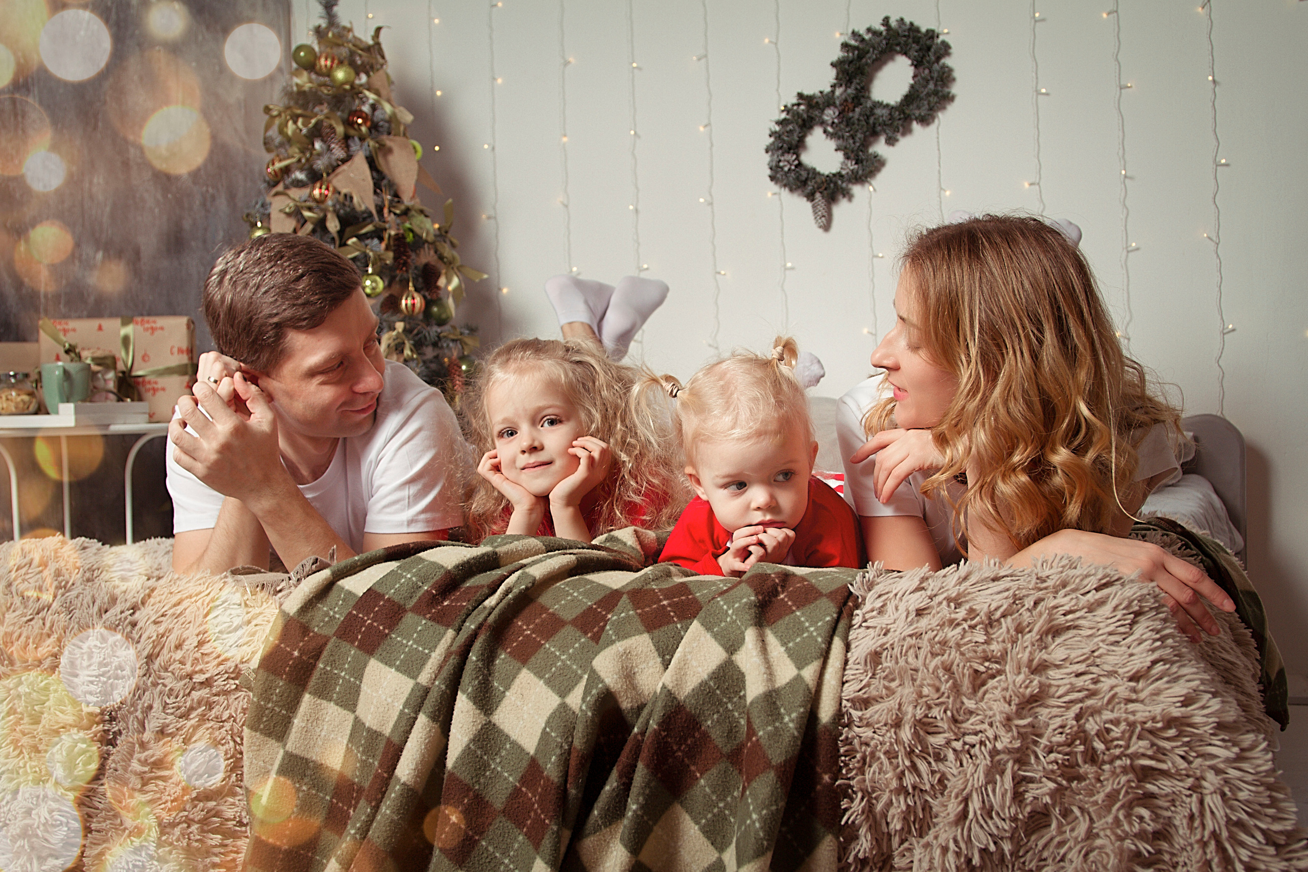 Новый Год (Ксения, Артем, Вера и Лида). Фотограф Ольга Бобб Нижний Новгород