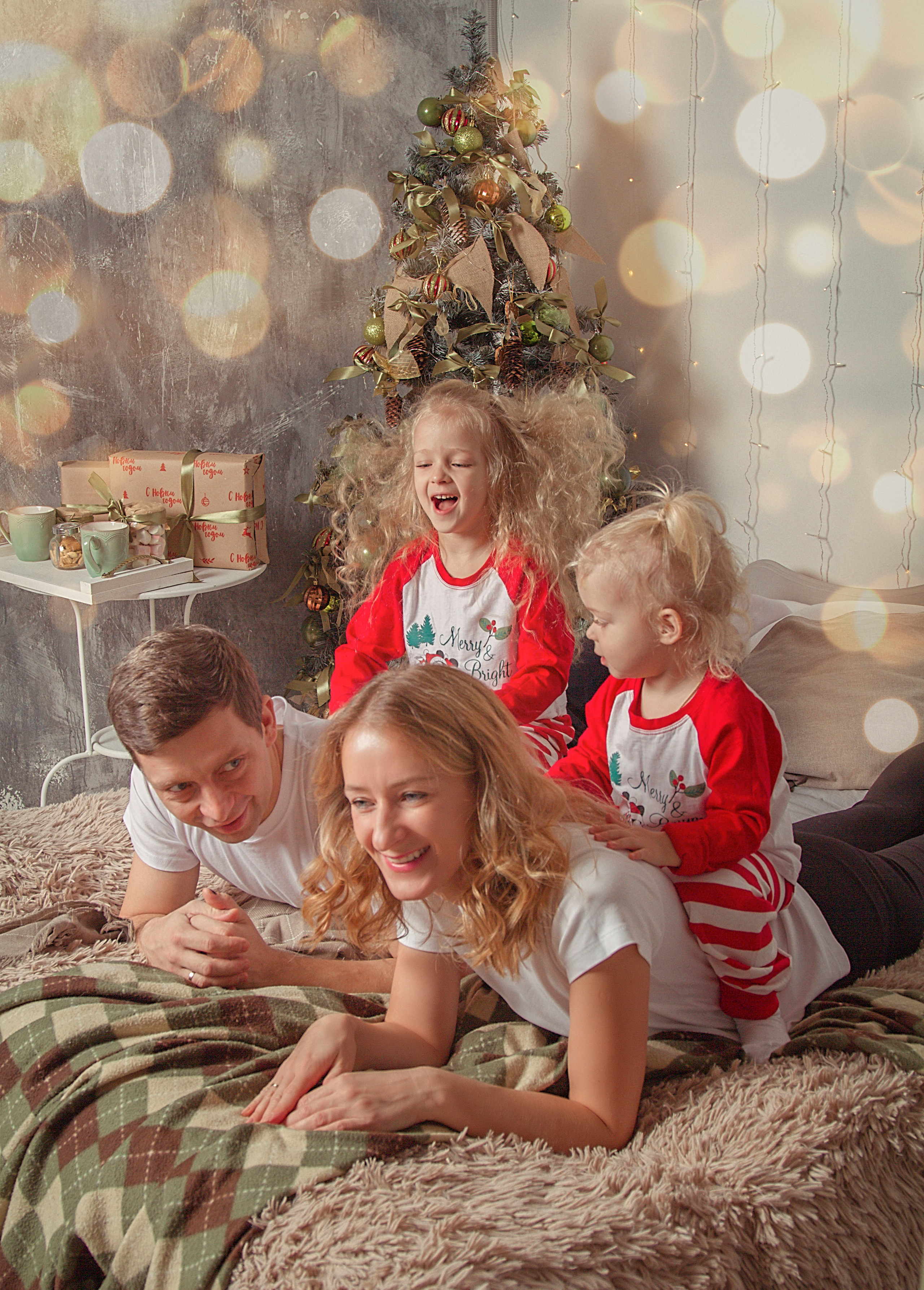 Новый Год (Ксения, Артем, Вера и Лида). Фотограф Ольга Бобб Нижний Новгород