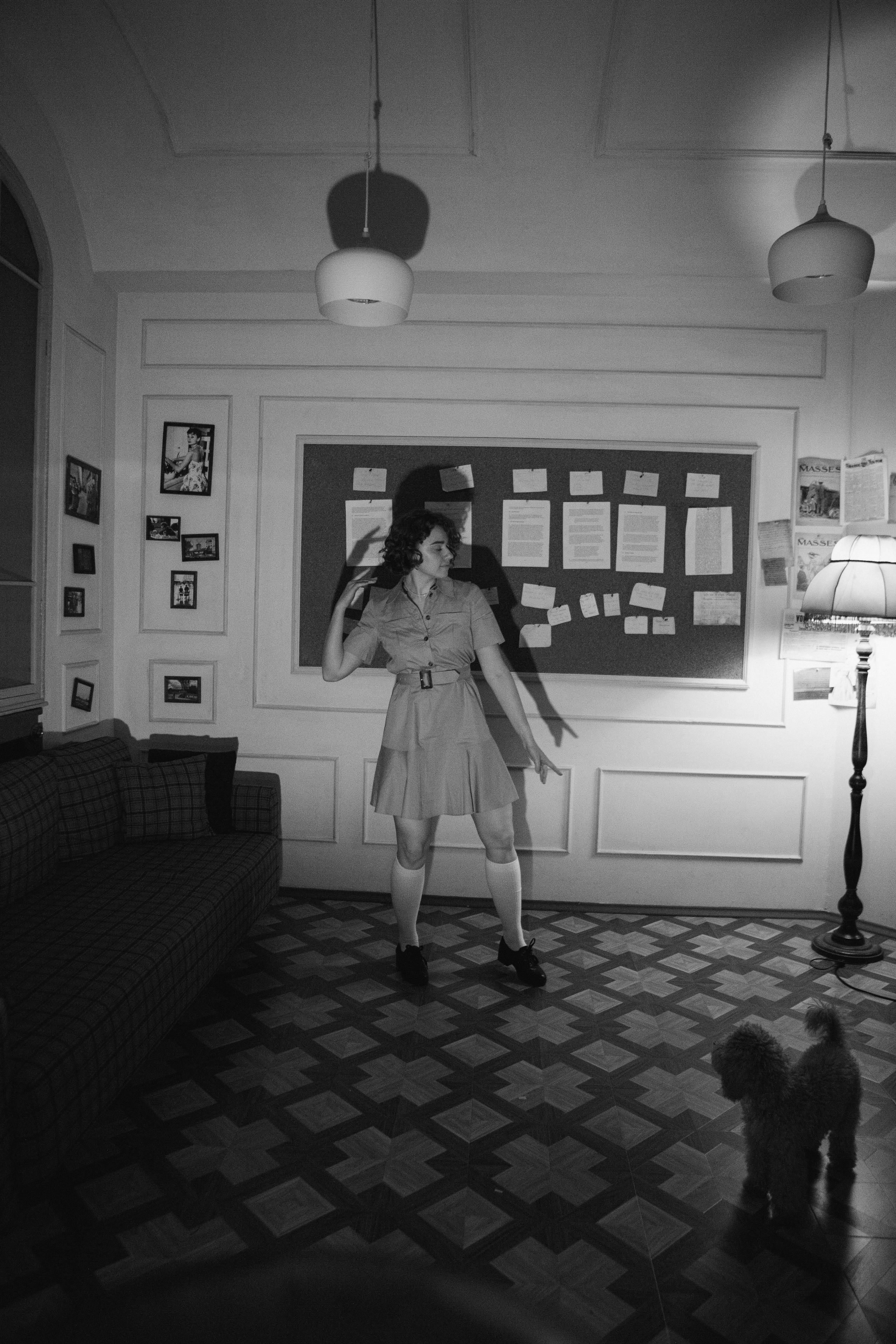 A cinematic daydream in the spirit of Wes Anderson’s style. Portrait, family and pet photographer in Cyprus, Ksenia Bourdelle