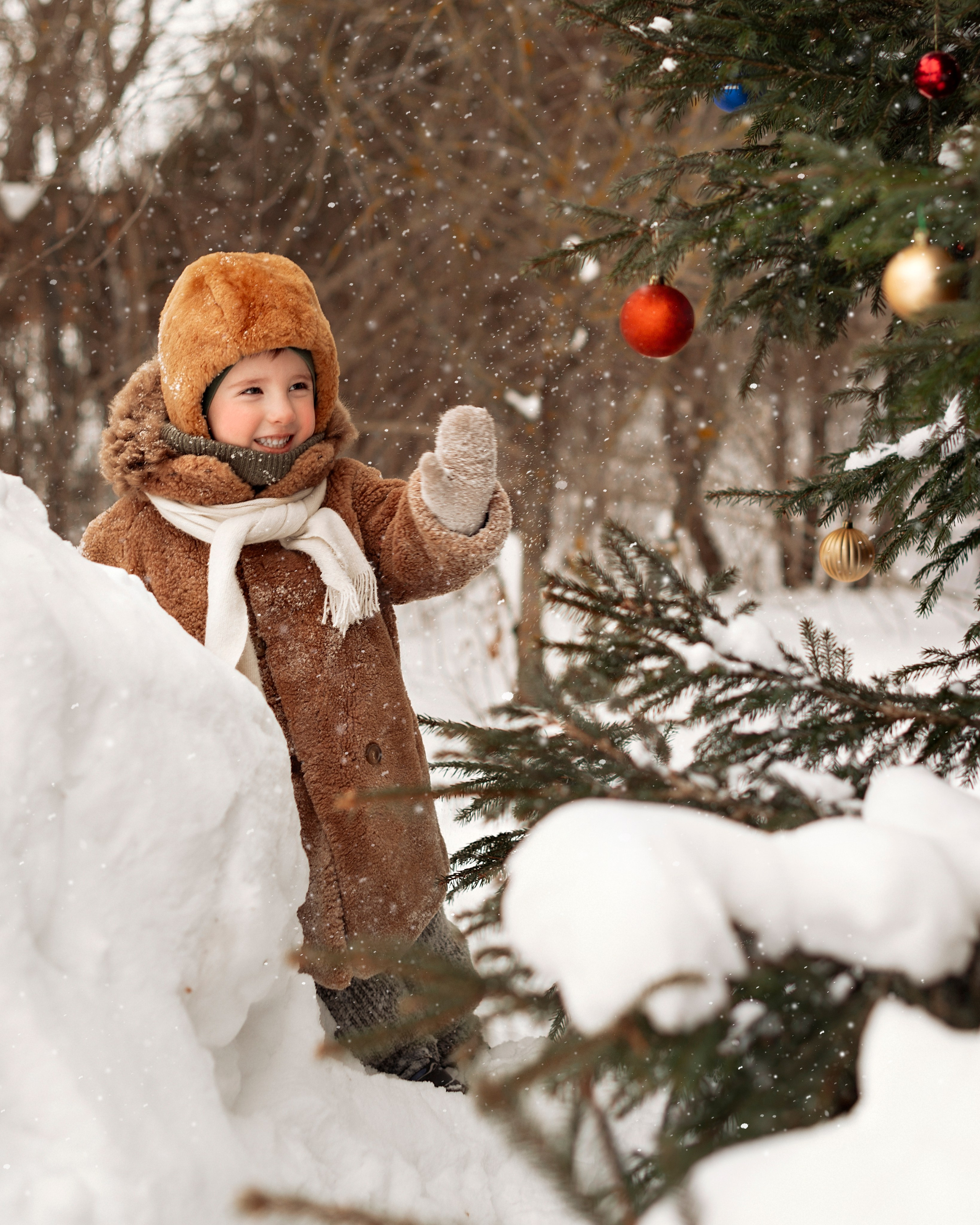 Новогодняя деревенская ретро история. Детский и семейный фотограф г. Москва Оксана Катаджи