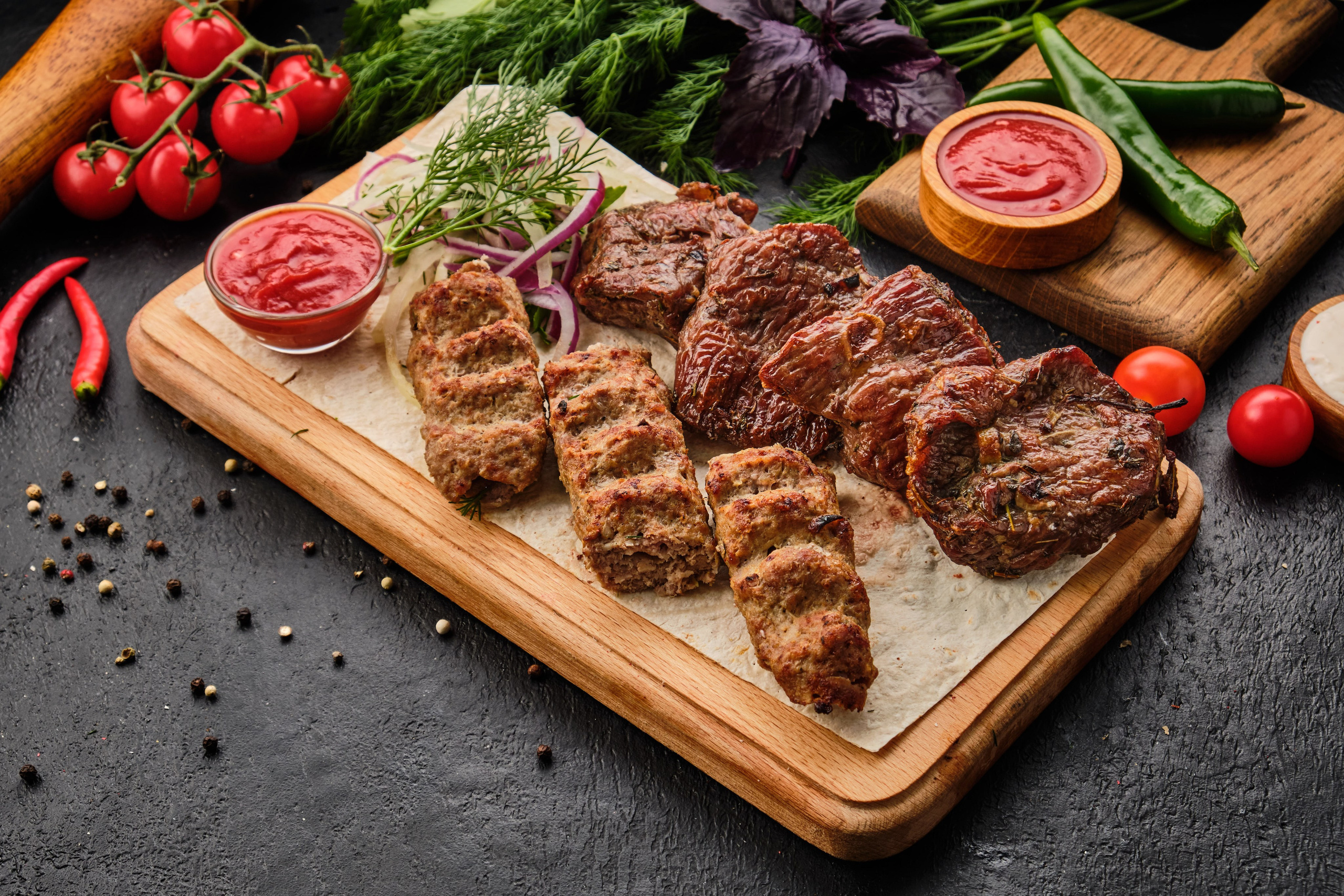 Food Photography of Shashlik for Delivery | Food Photographer Tbilisi. Commercial Photographer Tbilisi | Food & Product Photography | Vitaly Gorbachev