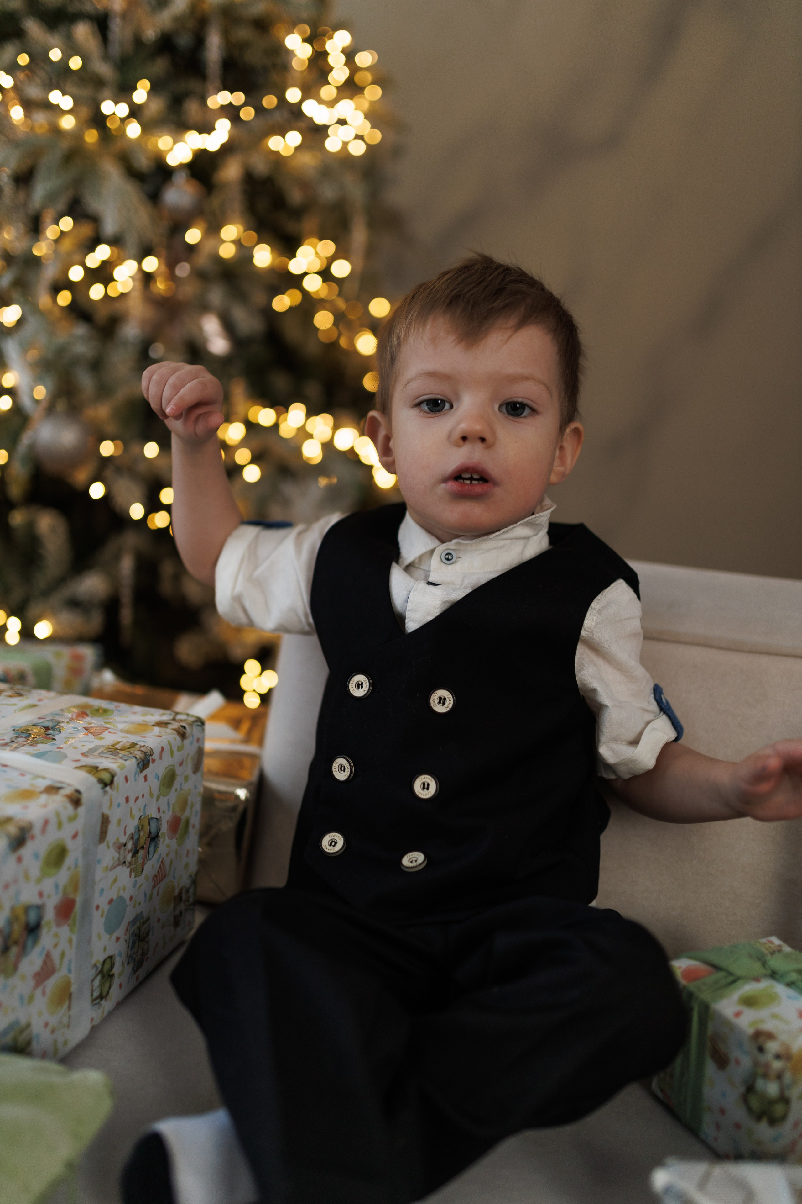 Вера, Саша и Тимоша. Новый год!. Ксения Шакирова. Фотограф в Воронеже