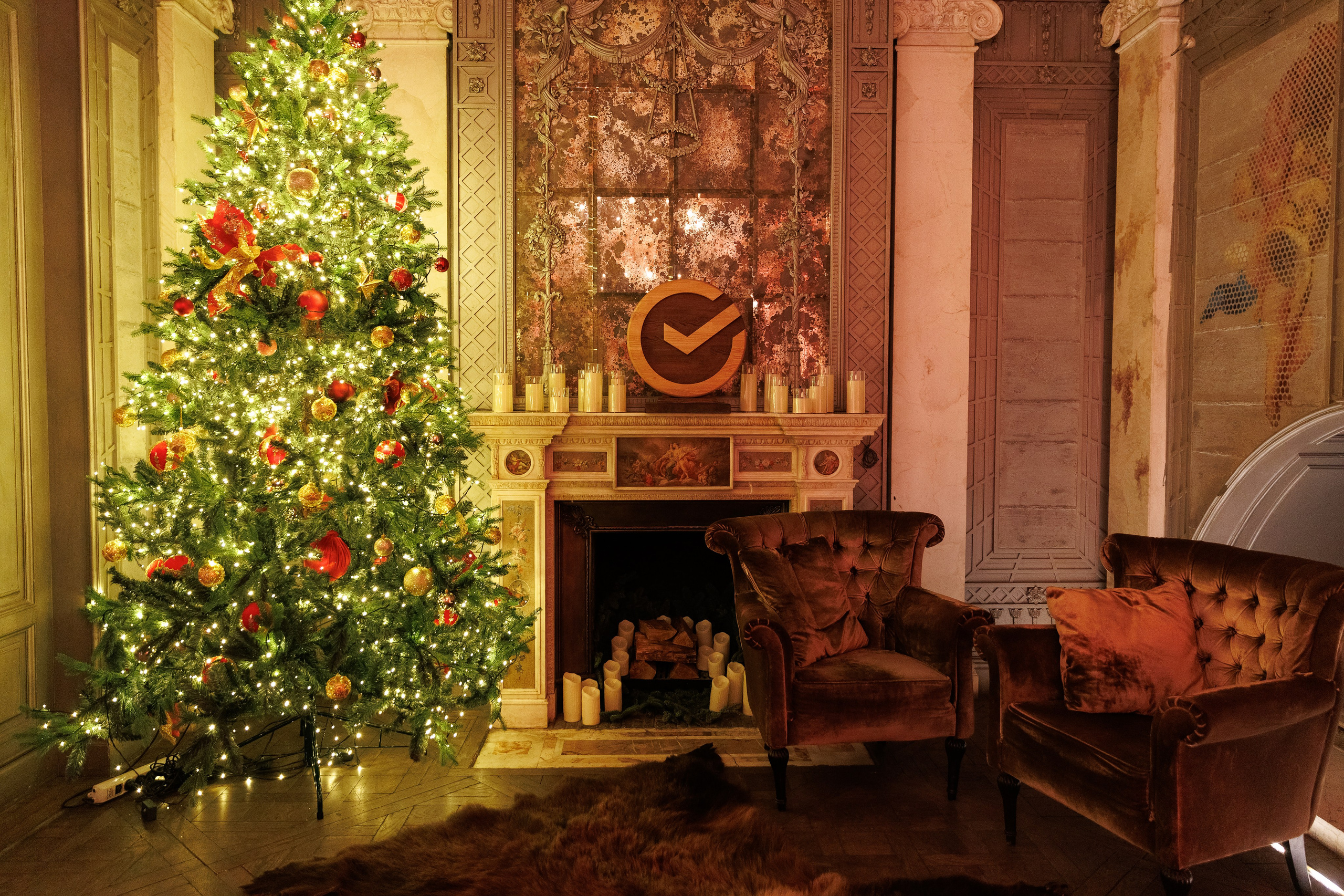 Новогодний ужин Сбер