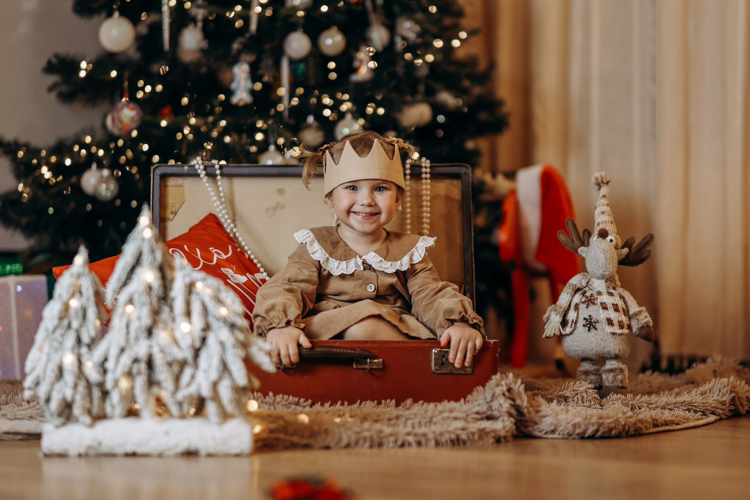 Новогодняя история для Агаты и Левы. Детский и Семейный фотограф Елена Карпушина
