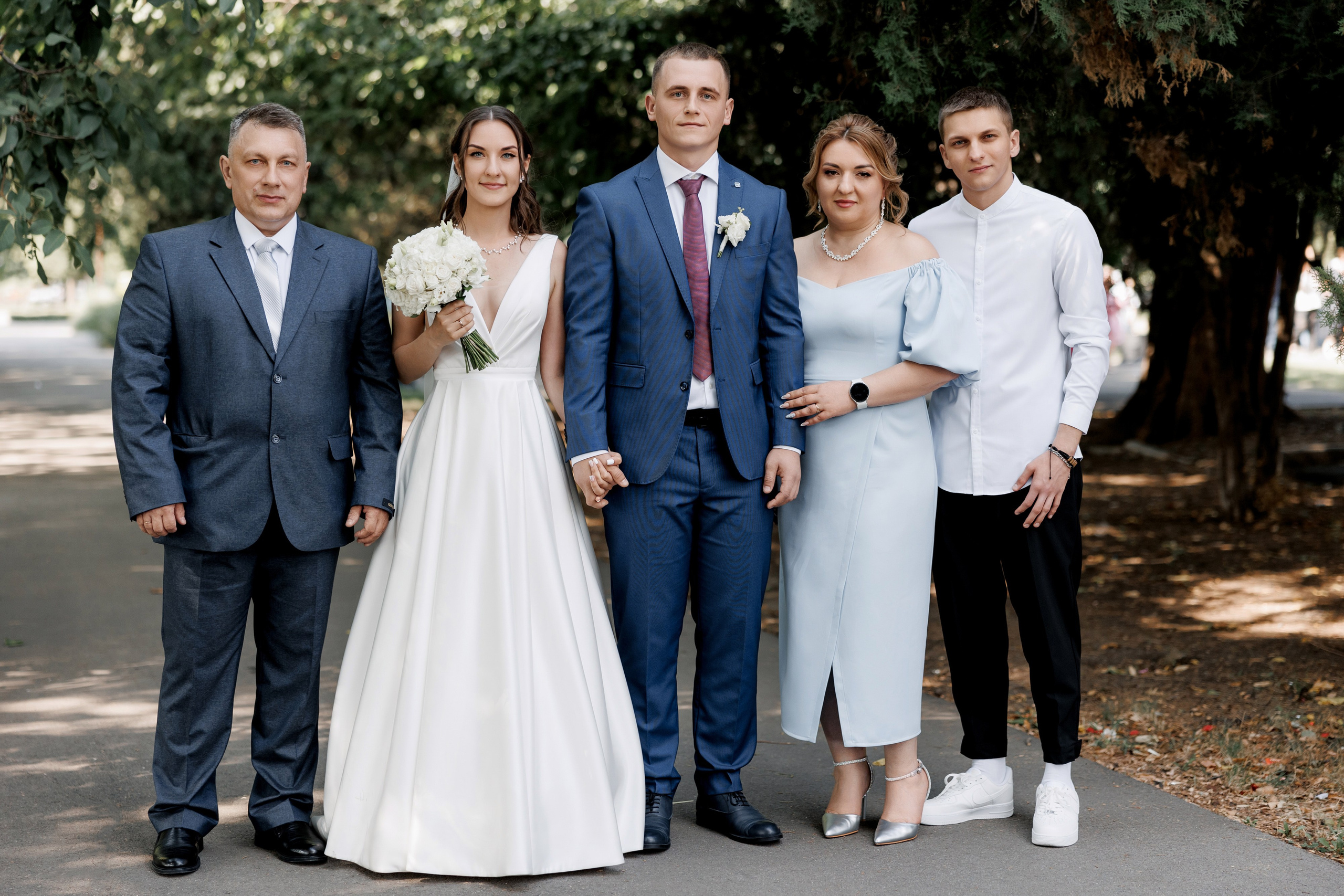 свадебная фотография с родителями