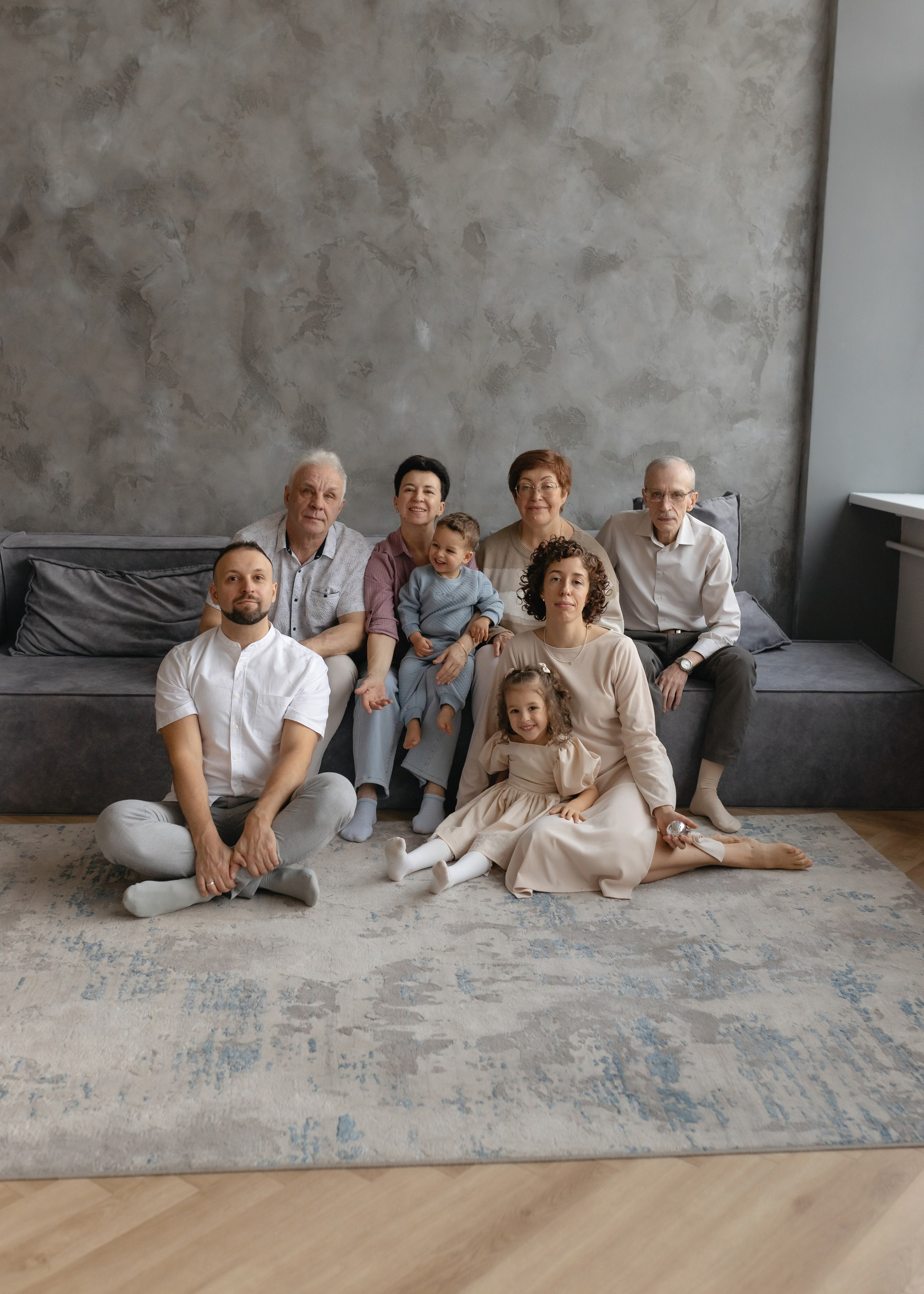 Семейная новогодняя съемка в студии. Семейный и портретный фотограф Нижний Новгород